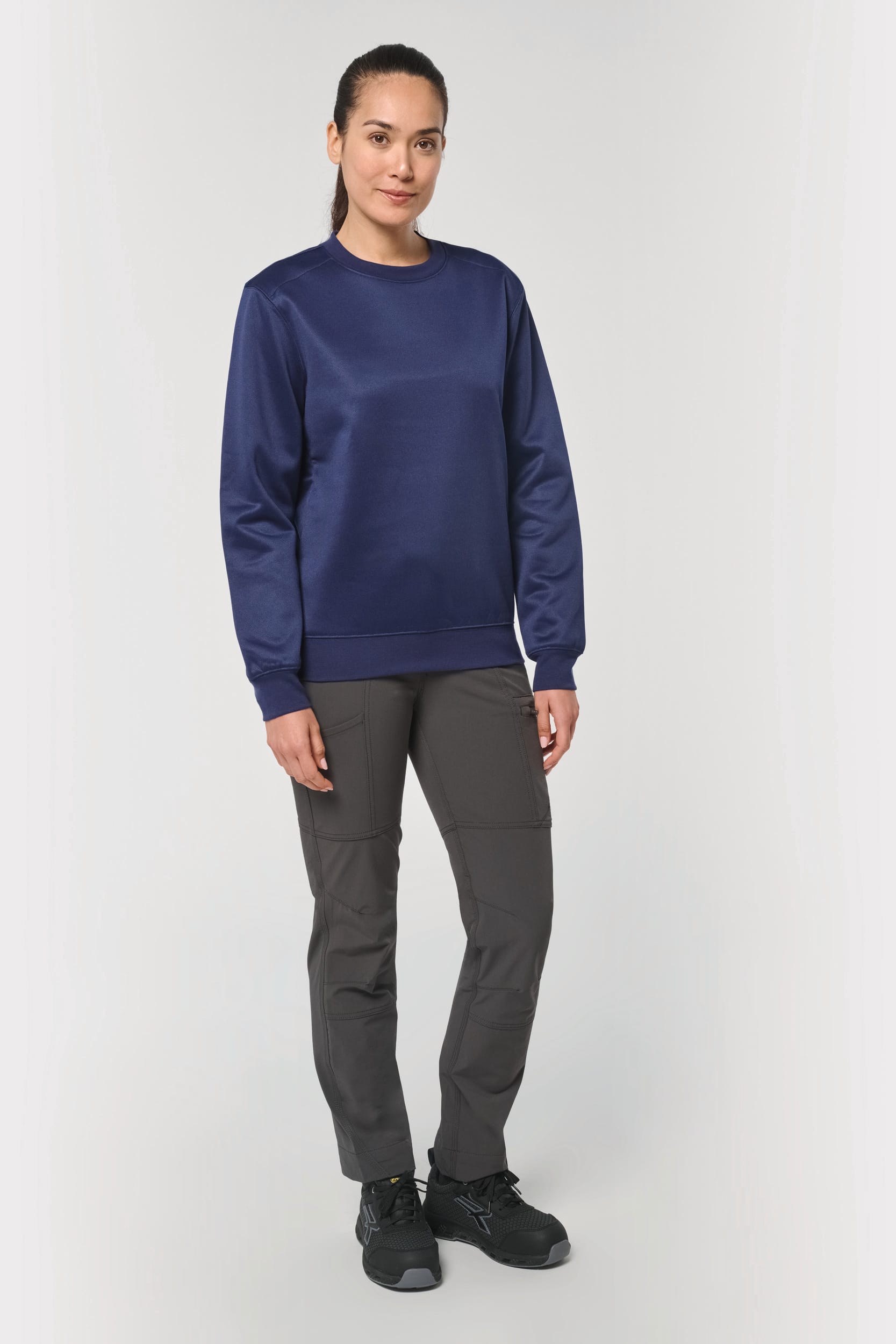 Sweatshirt eco-responsável poliéster/algodão unissexo