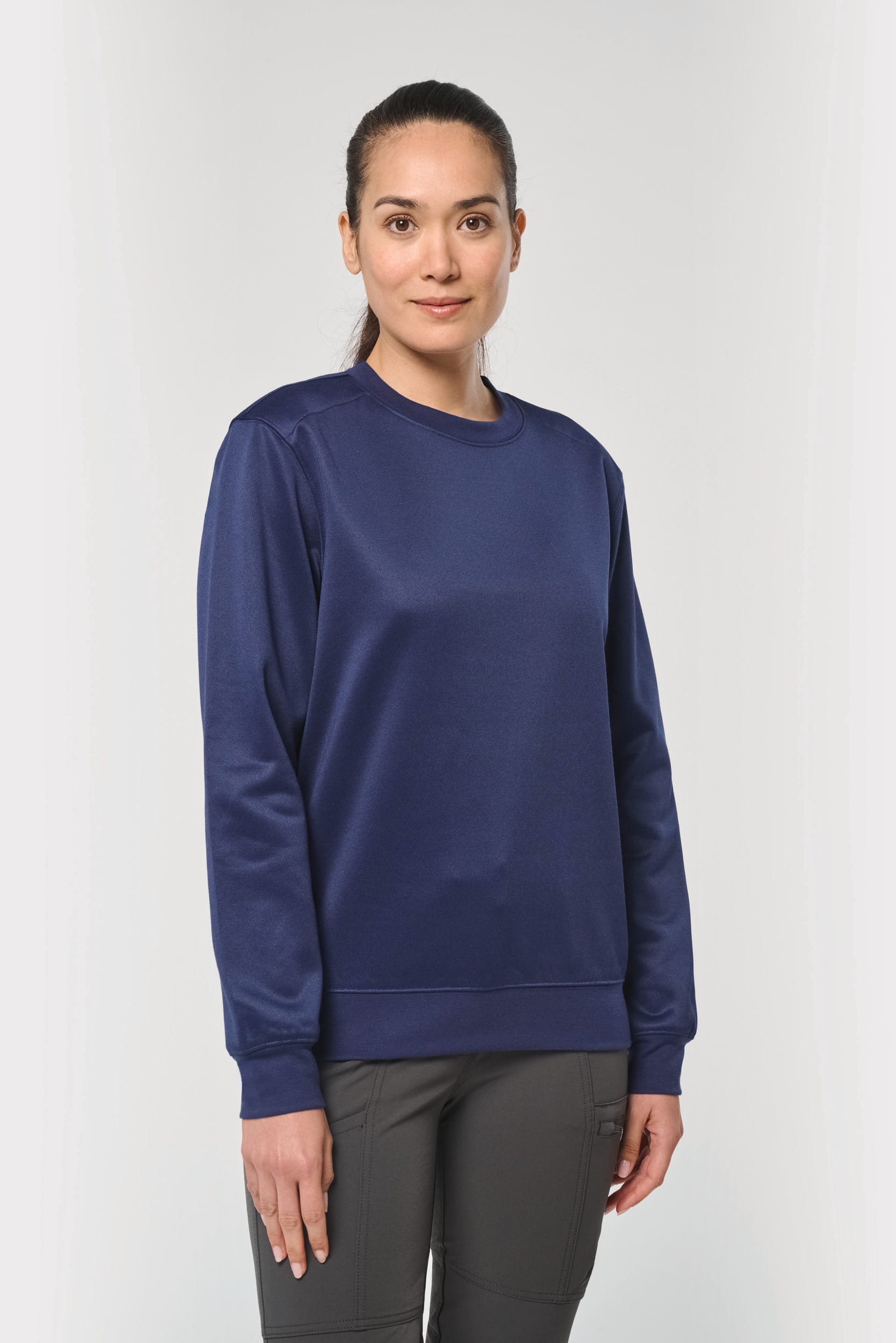 Sweatshirt eco-responsável poliéster/algodão unissexo