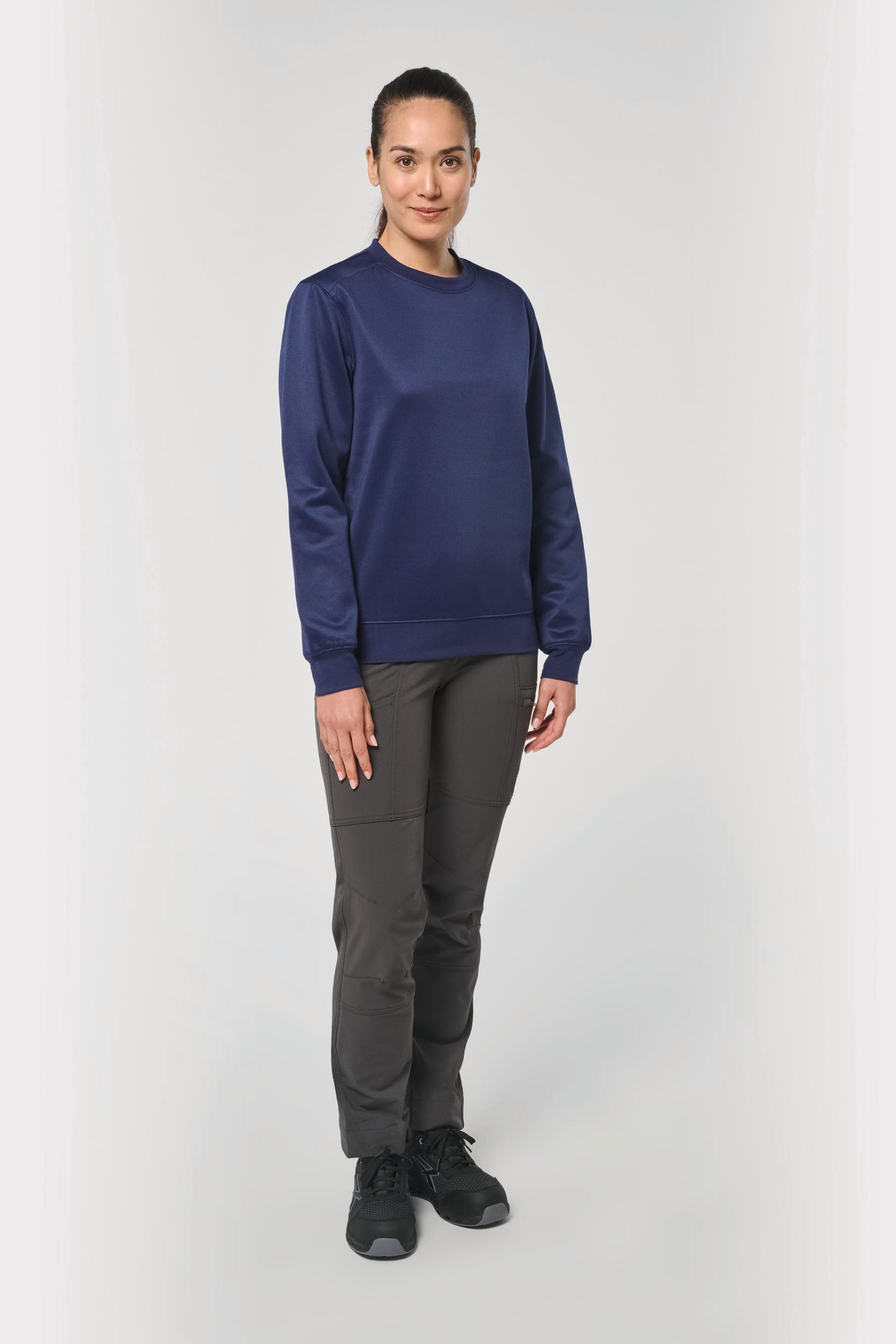 Sweatshirt eco-responsável poliéster/algodão unissexo