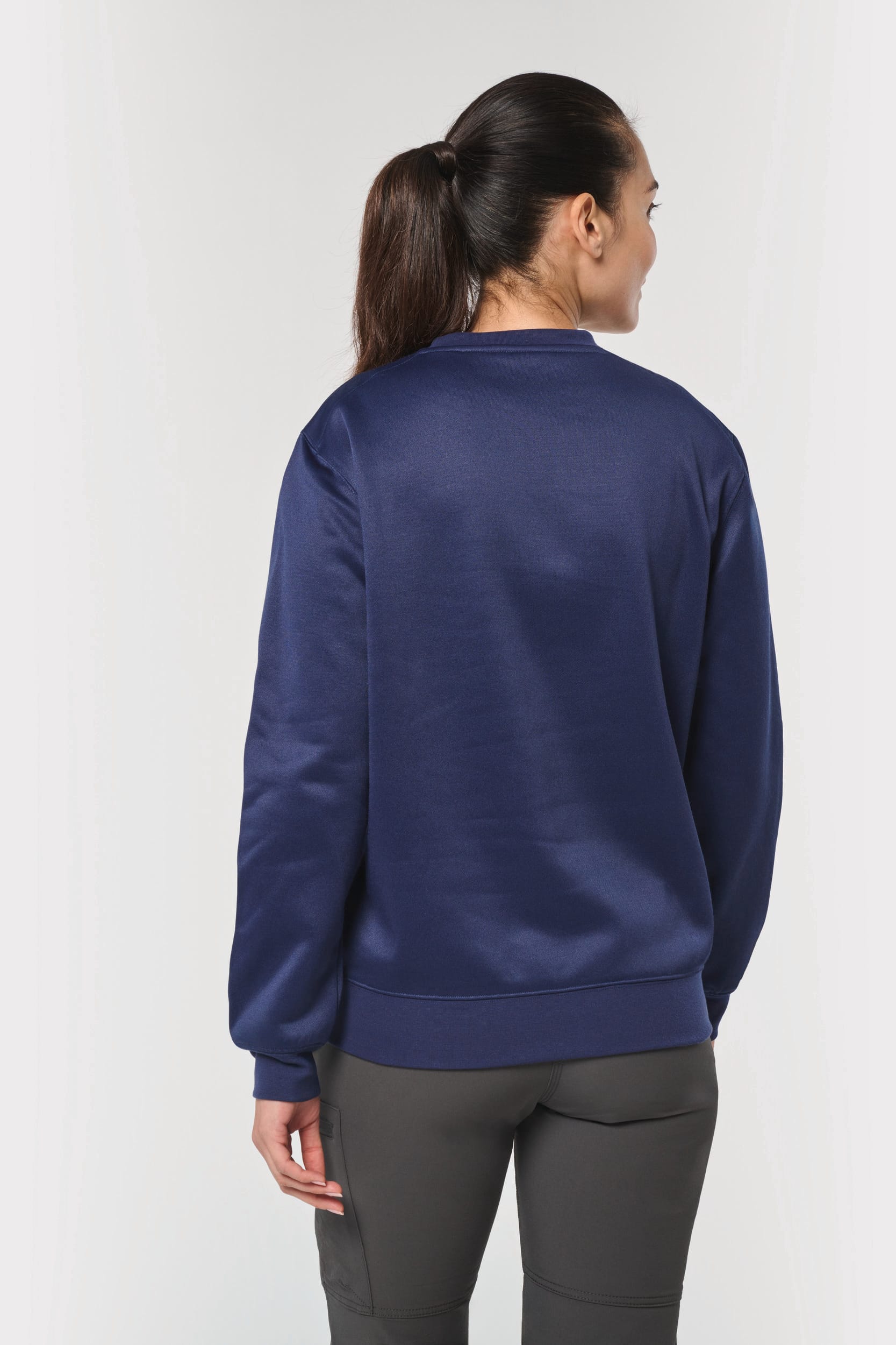Sweatshirt eco-responsável poliéster/algodão unissexo