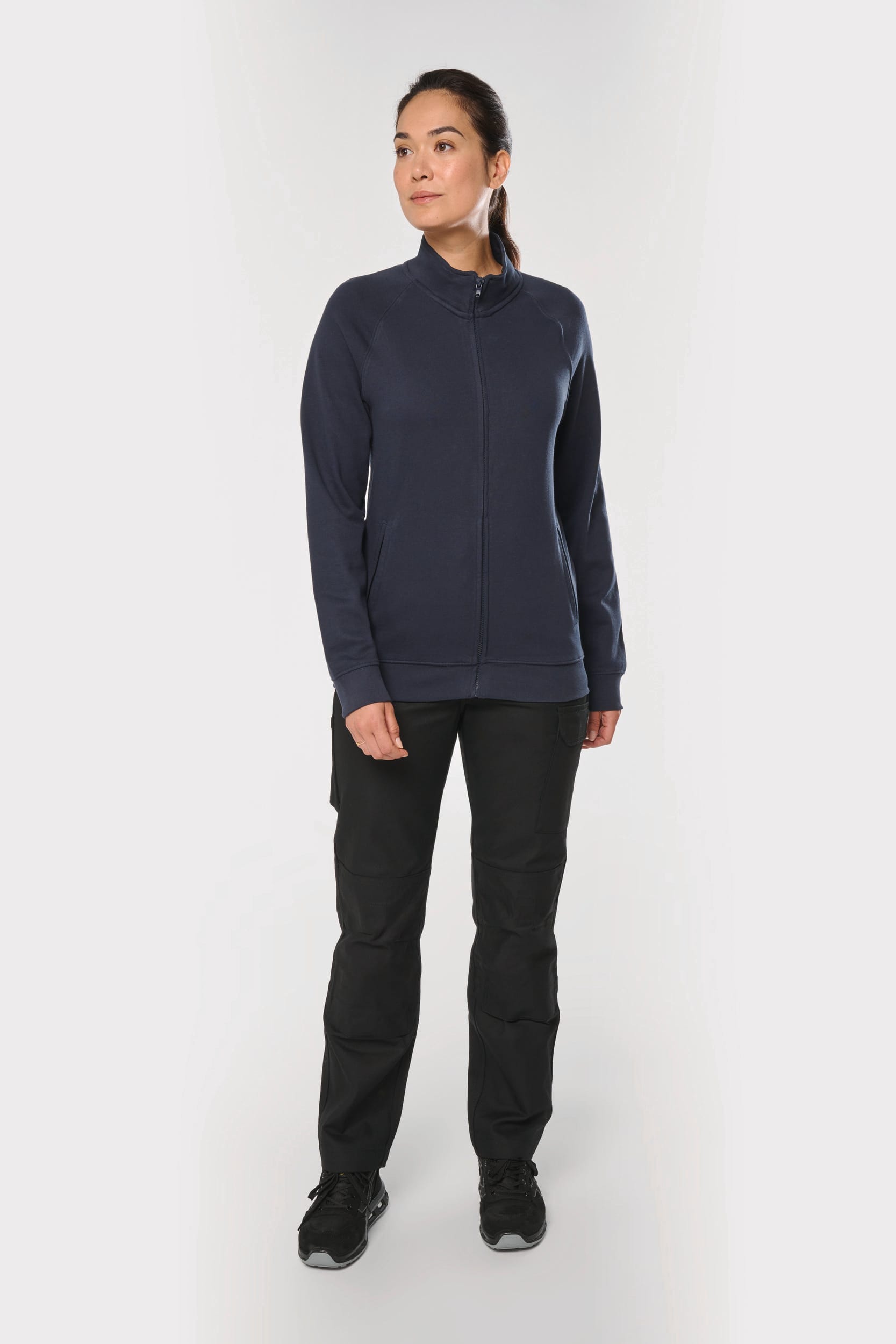 Veste molleton coton manches raglan unisexe