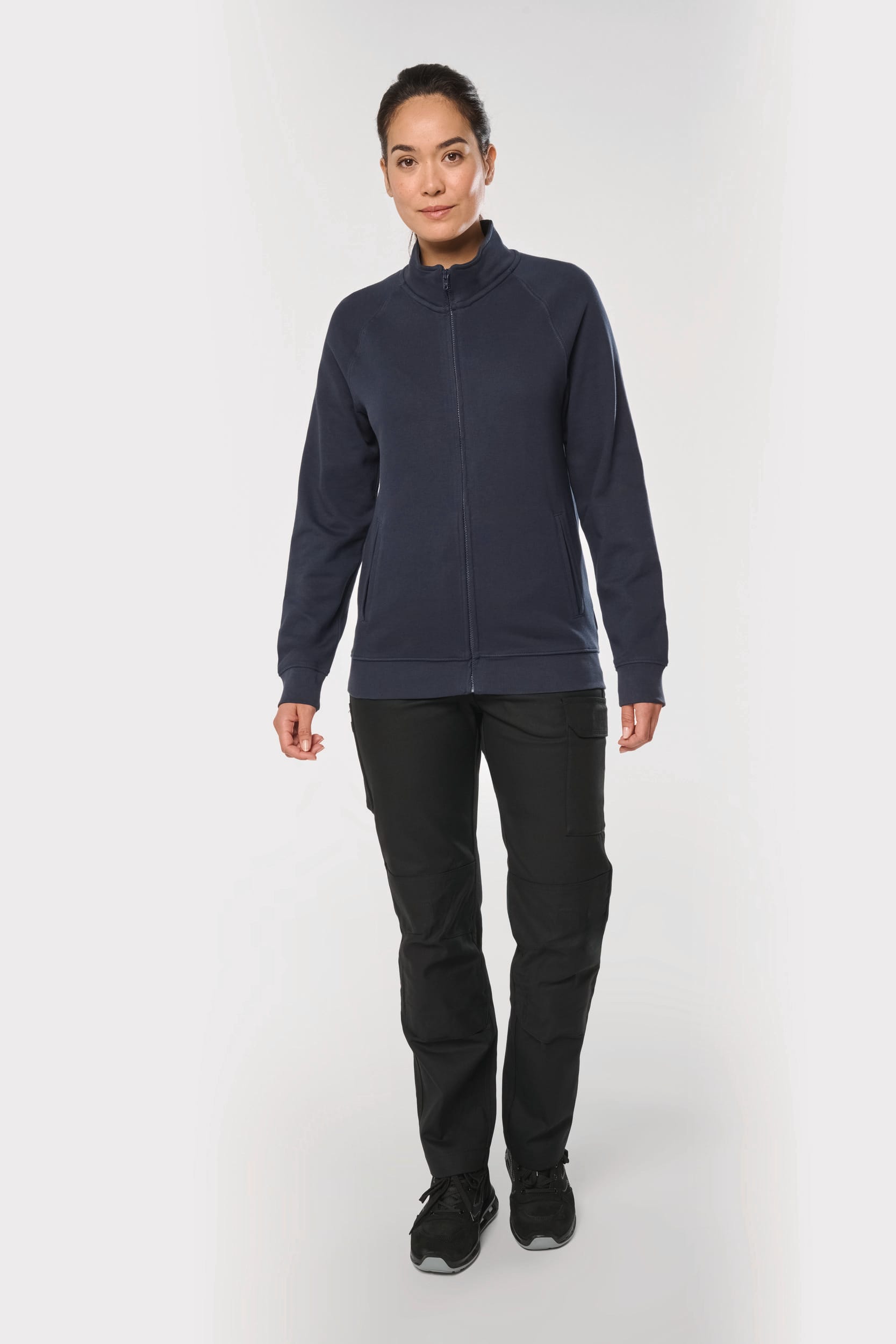 Veste molleton coton manches raglan unisexe