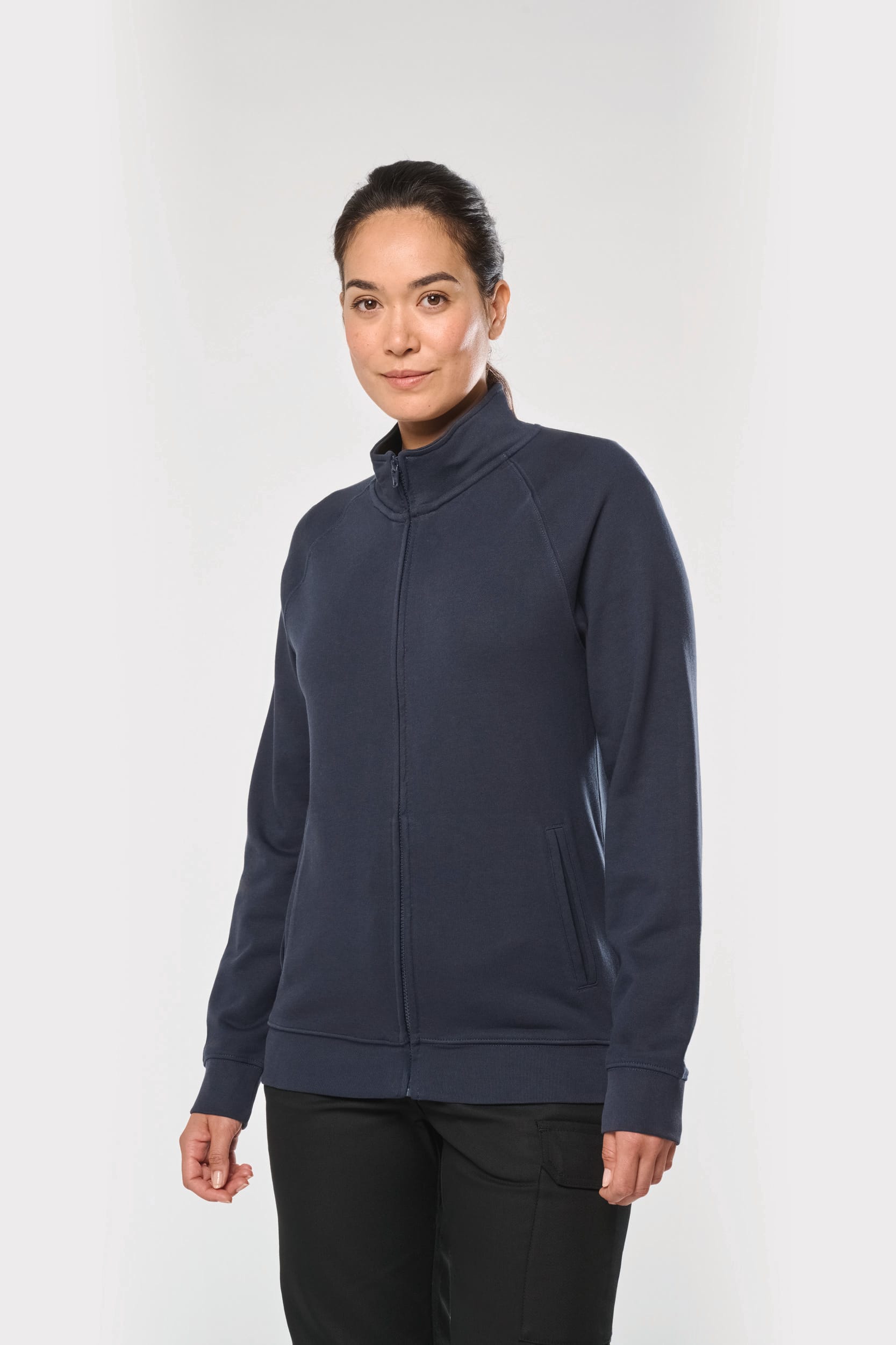 Veste molleton coton manches raglan unisexe