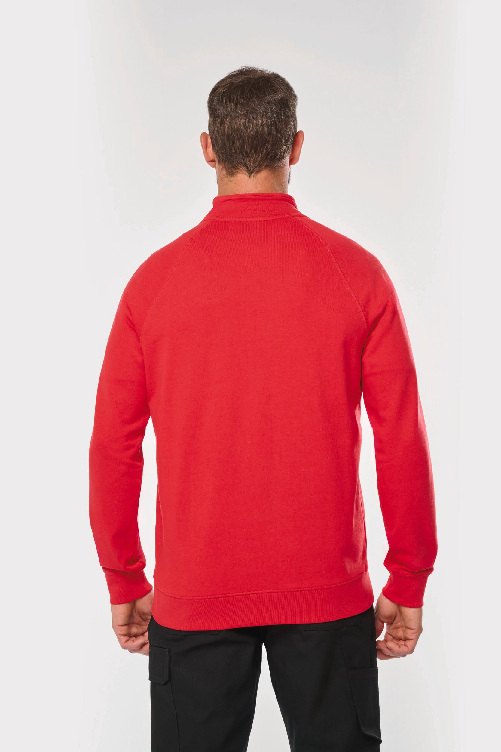 Veste molleton coton manches raglan unisexe