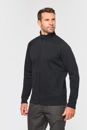 Katoenen sweatvest met raglanmouwen