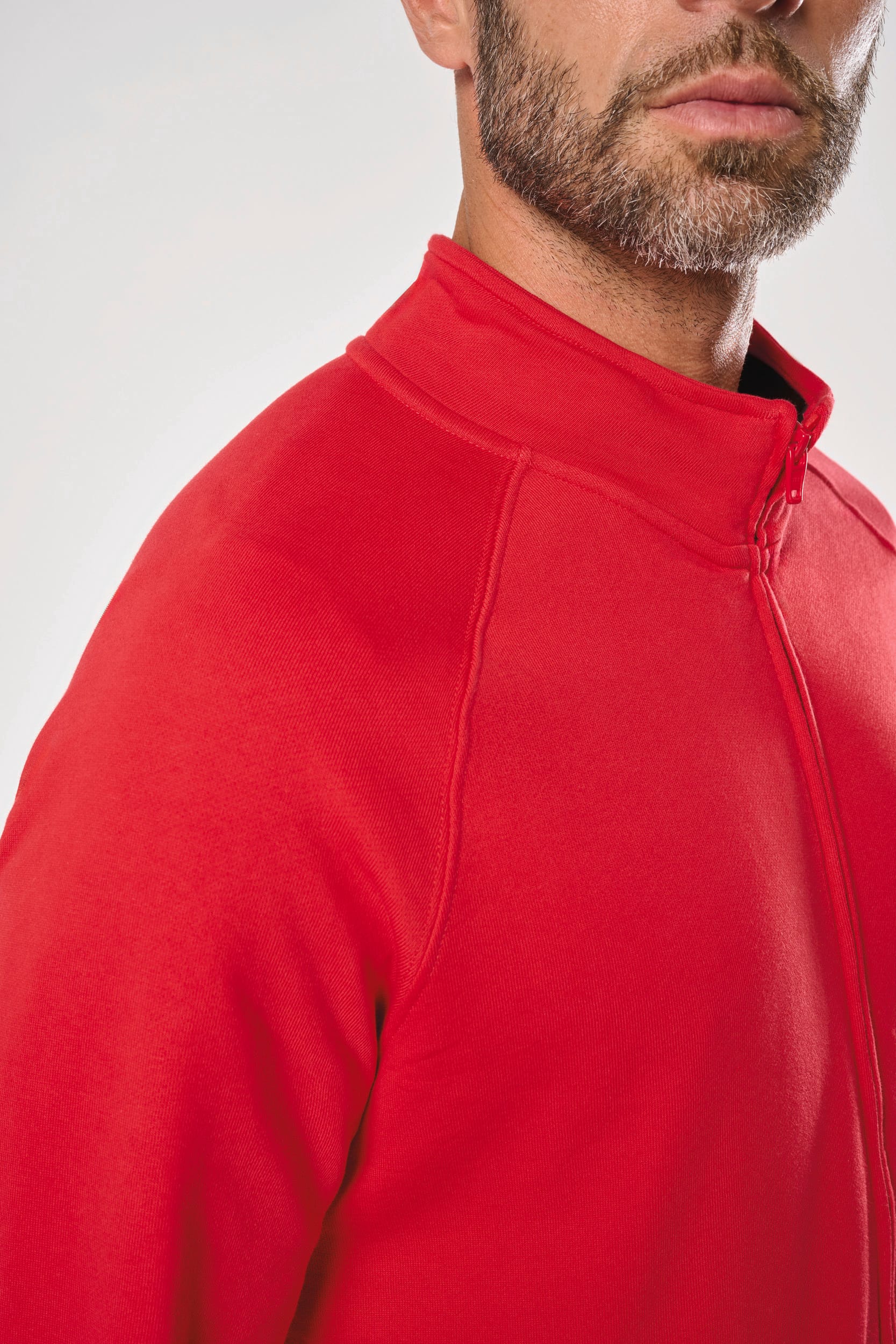 Veste molleton coton manches raglan unisexe