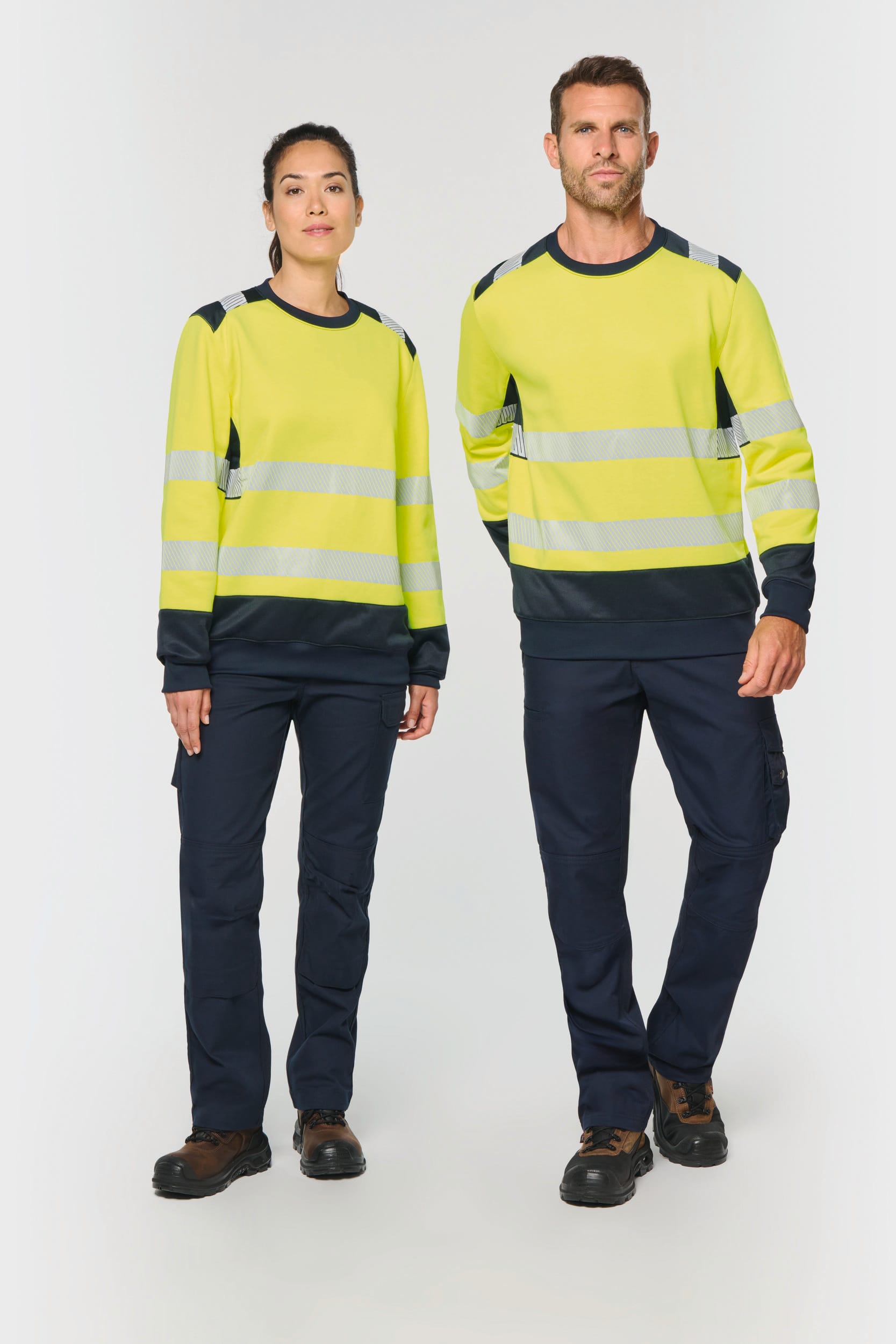 Sweat-shirt de sécurité recyclé col rond unisexe - Image 11