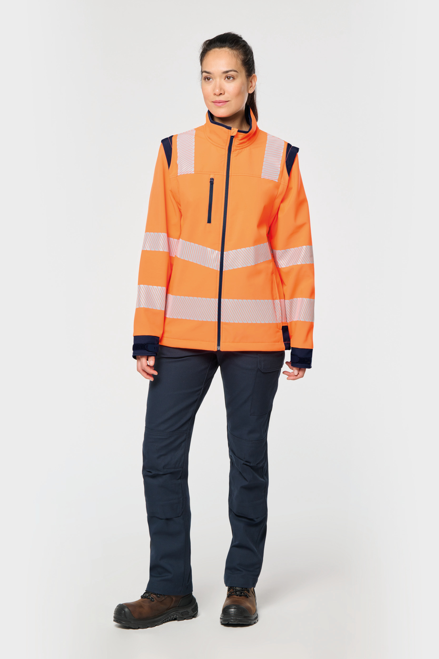 Gerecycled softshelljack met afneembare mouwen