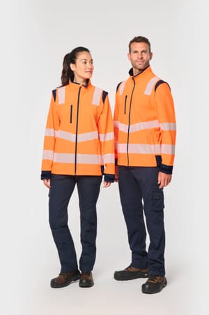 Gerecycled softshelljack met afneembare mouwen