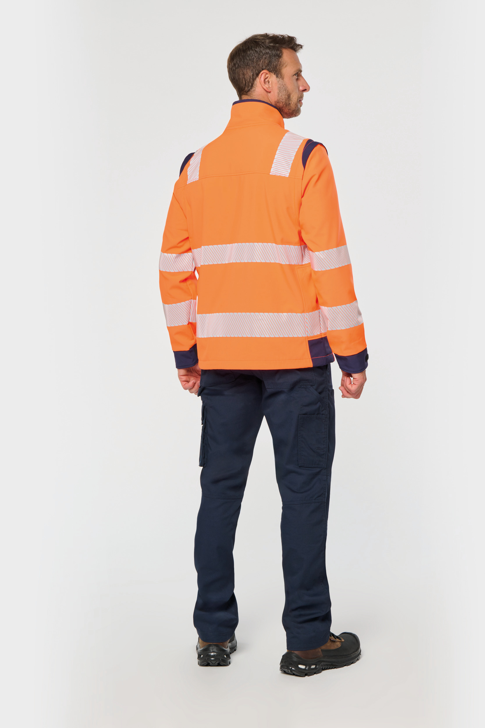 Gerecycled softshelljack met afneembare mouwen