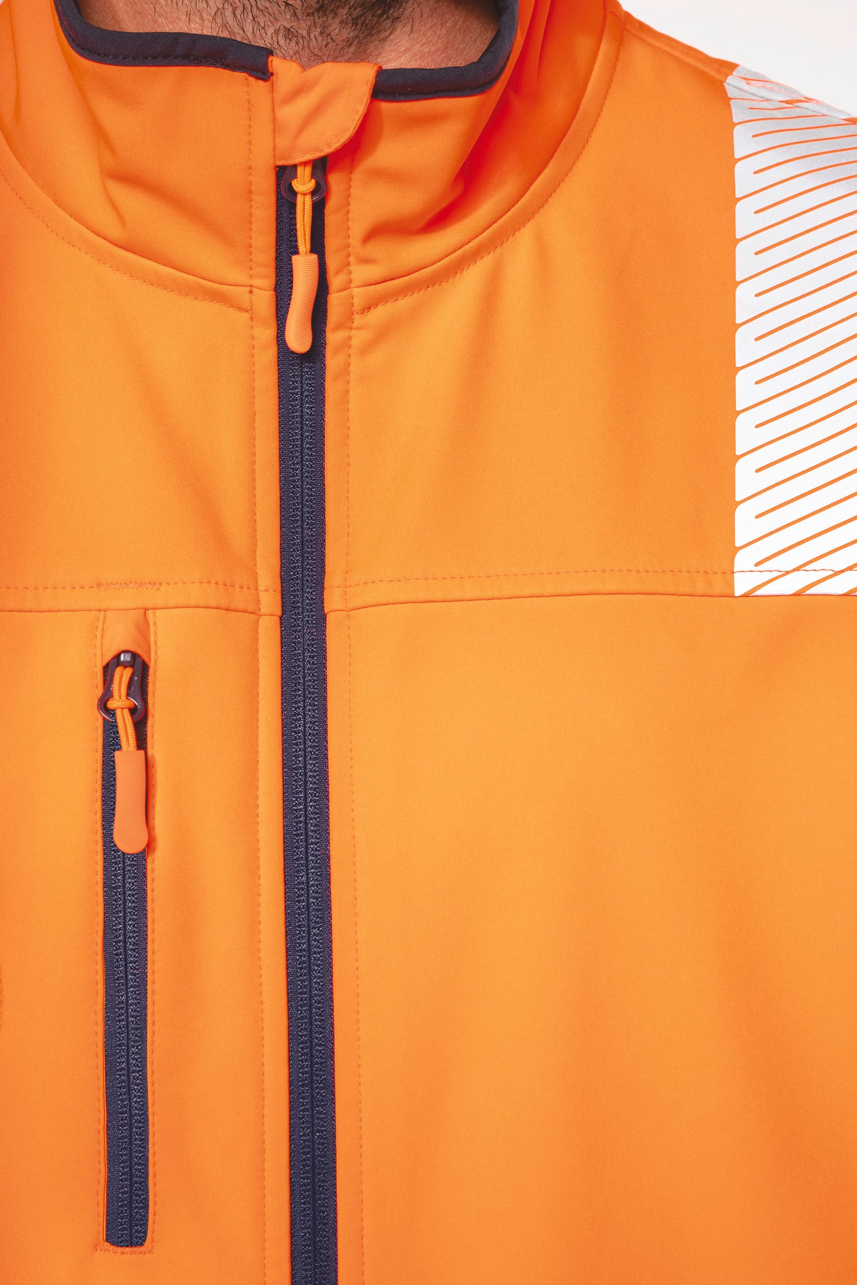 Veste softshell de sécurité recyclée avec manches détachables unisexe - Image 10