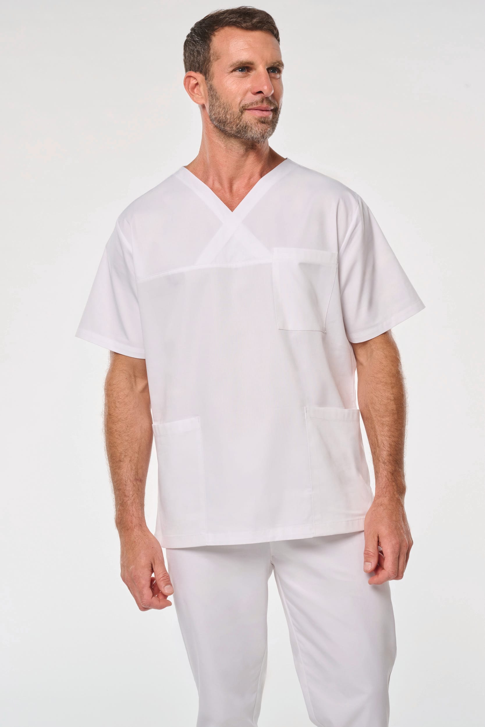 Tunique coton manches courtes unisexe