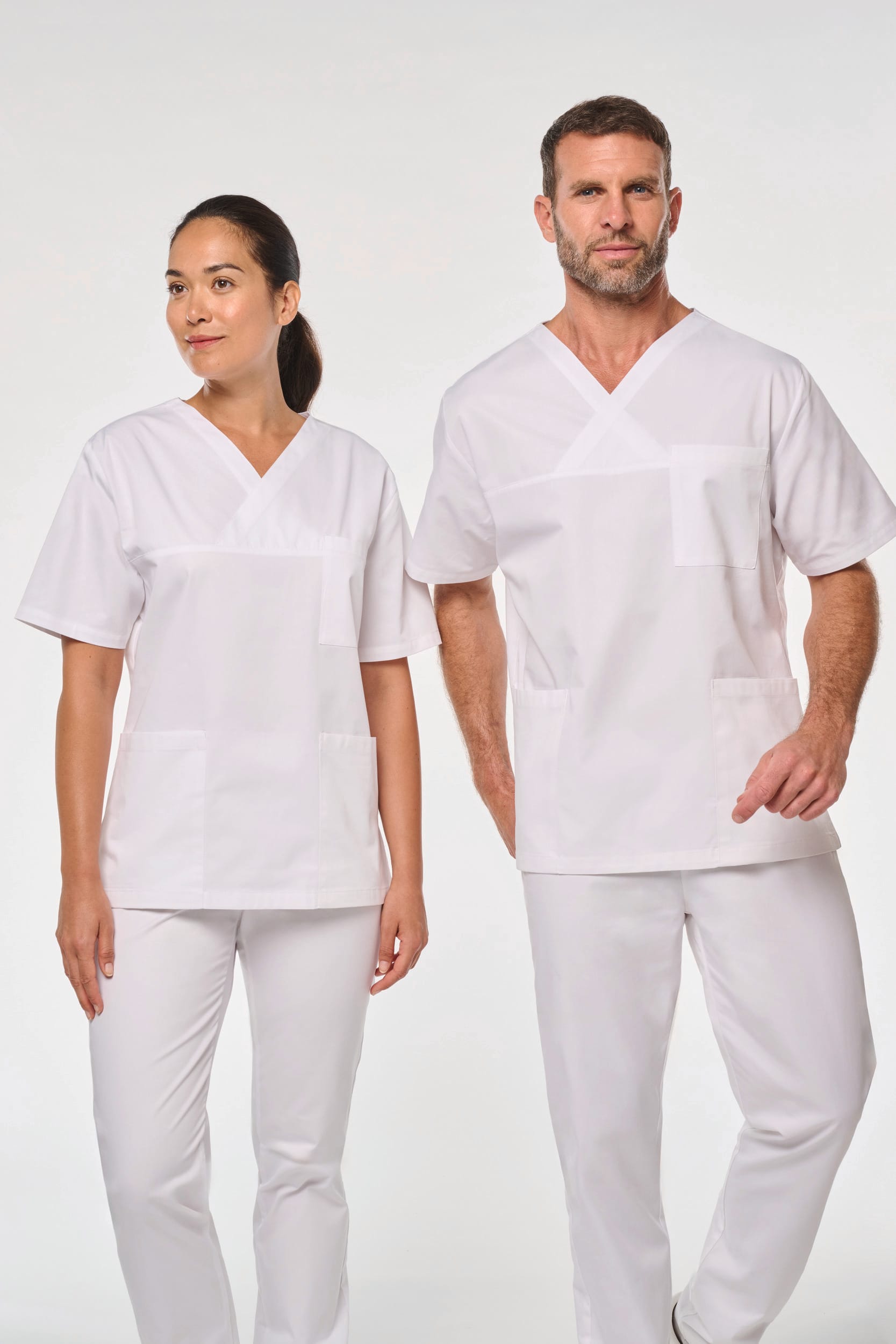 Tunique coton manches courtes unisexe