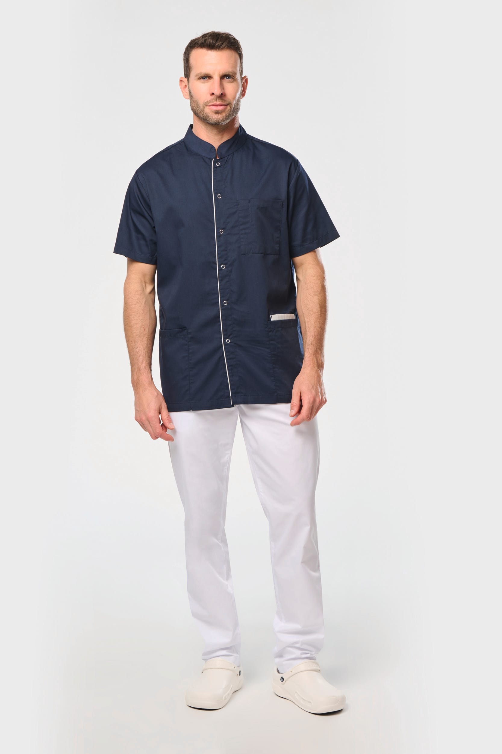 Calças poliéster/algodão de homem