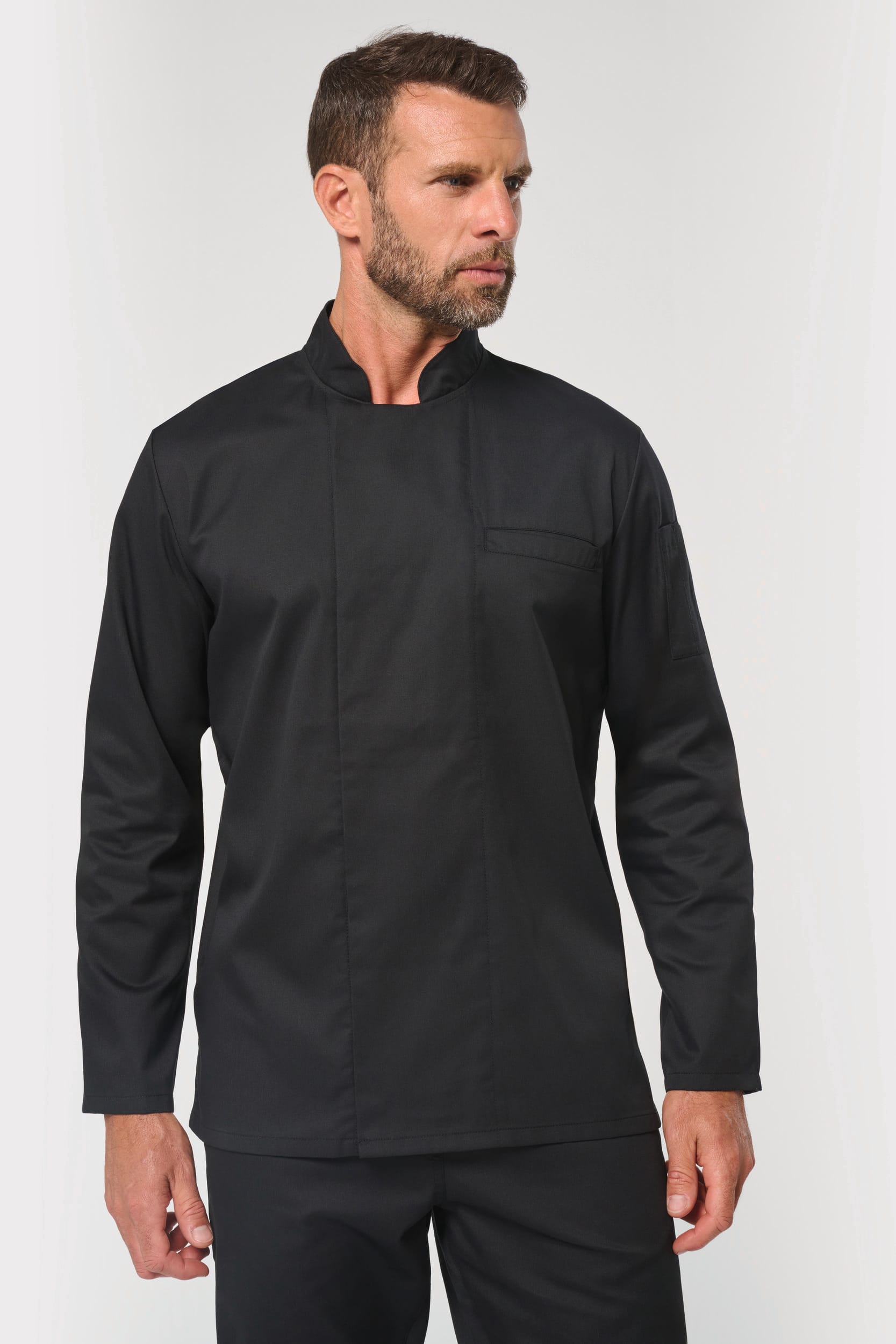 Jaleca de chef eco-responsável de manga comprida unissexo