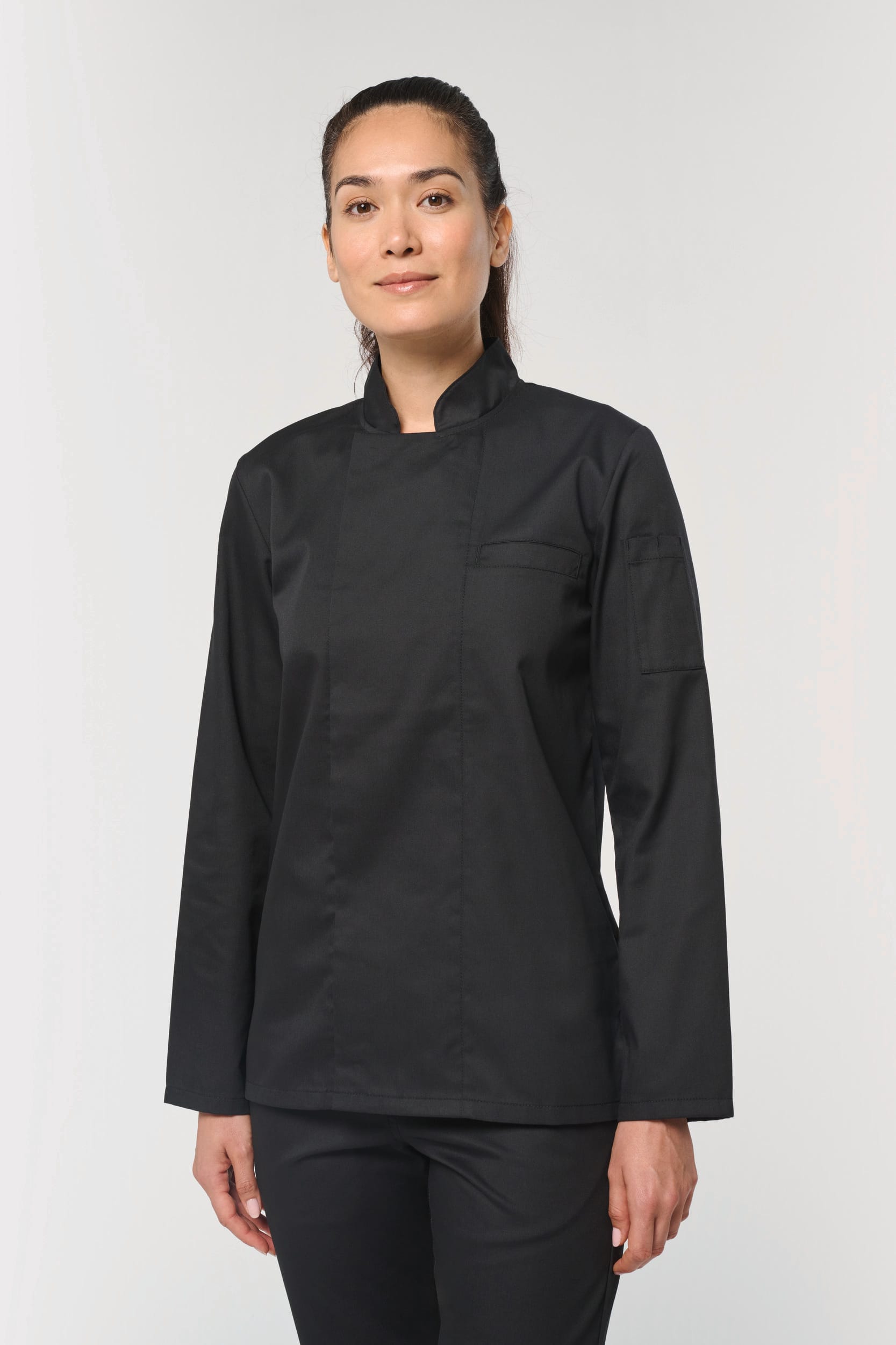 Jaleca de chef eco-responsável de manga comprida unissexo