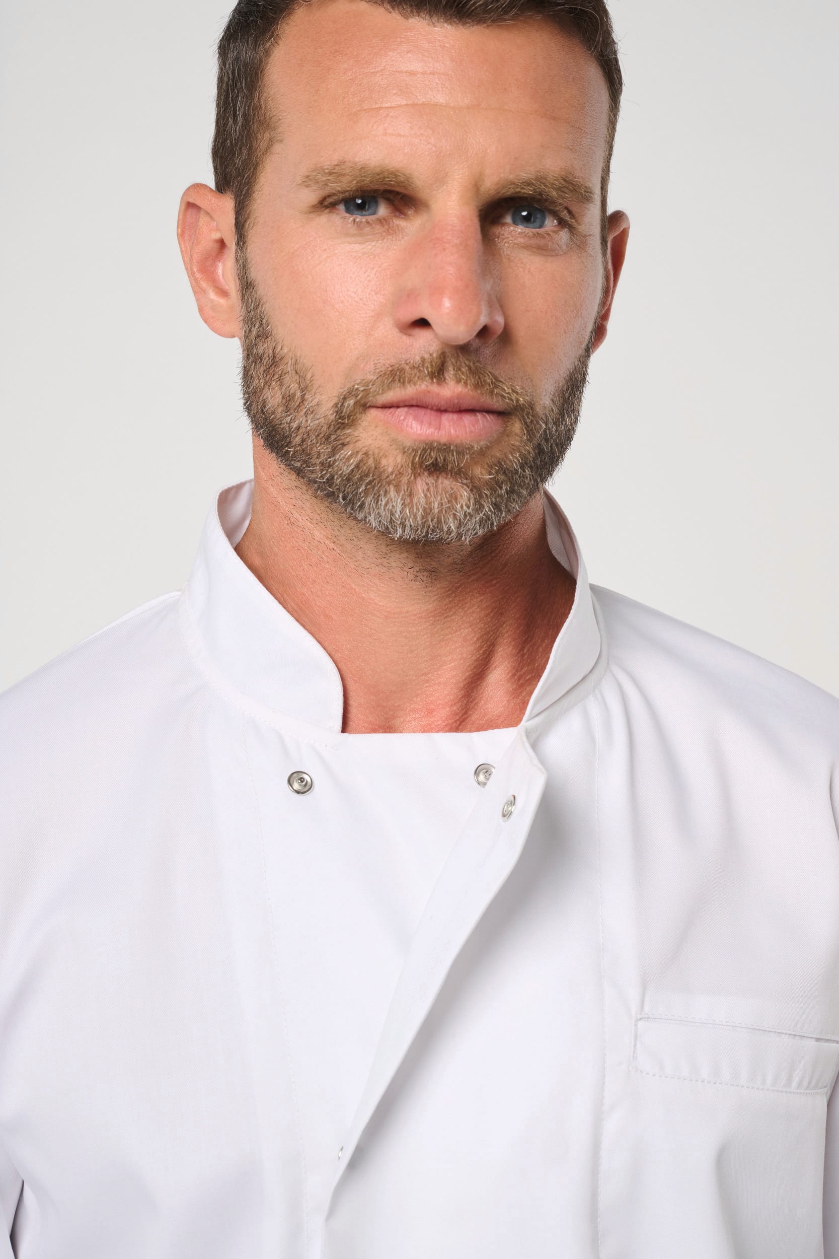 Jaleca de chef eco-responsável e respirável de manga comprida unissexo