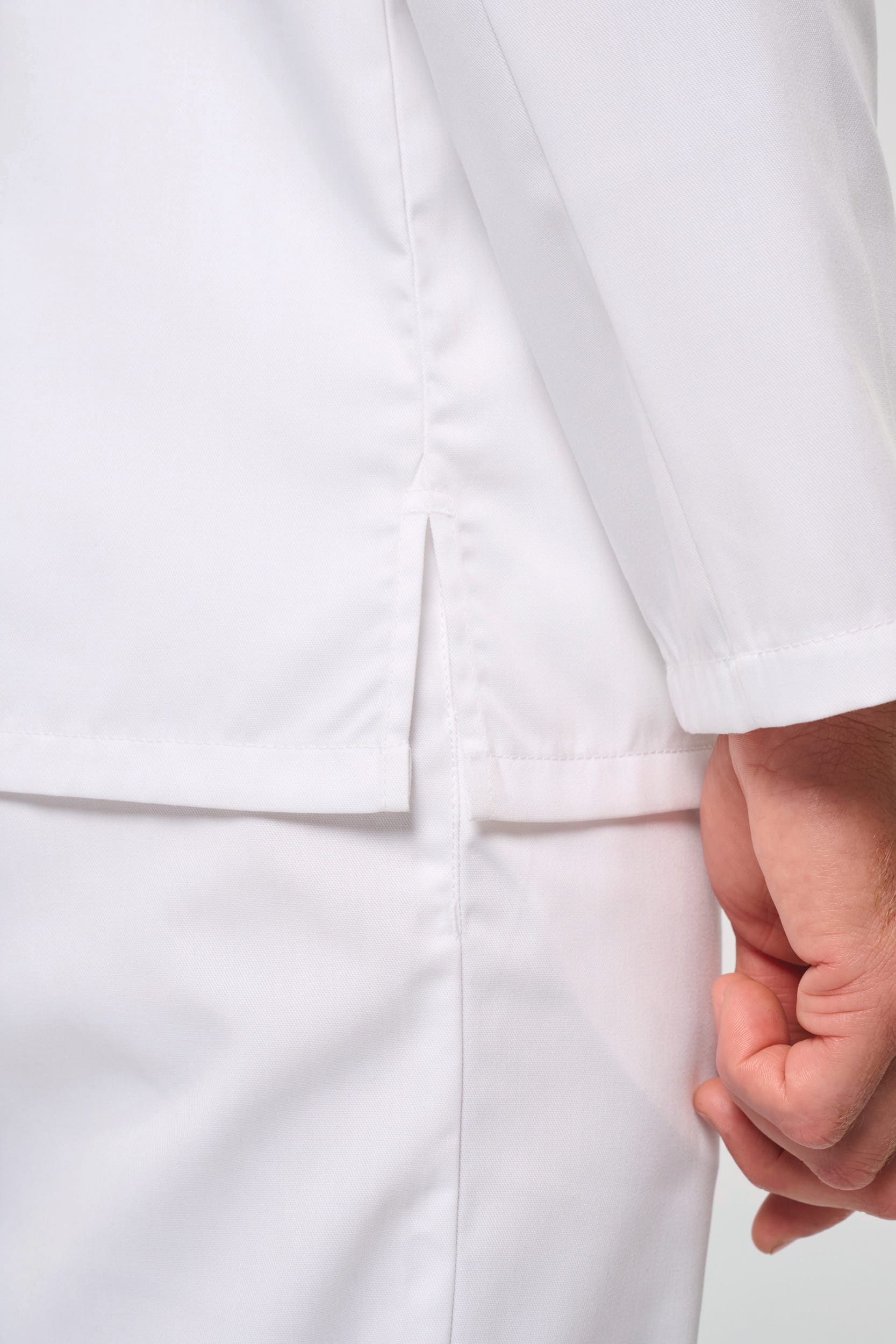 Jaleca de chef eco-responsável e respirável de manga comprida unissexo