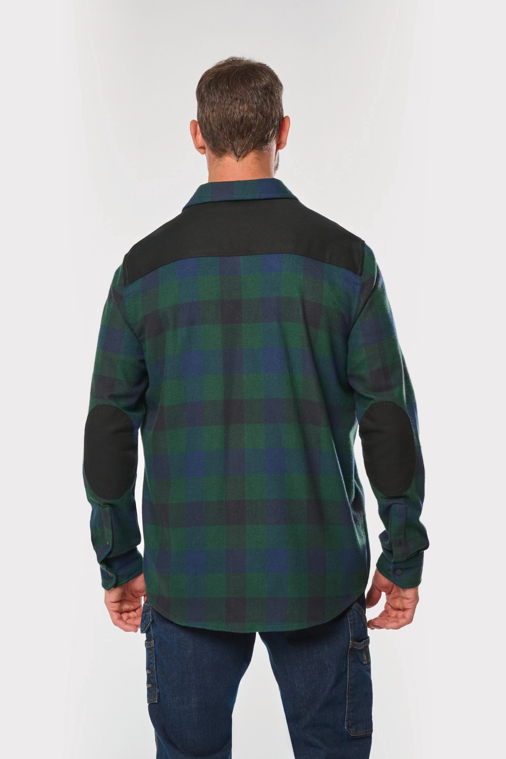 Chemise à carreaux avec poches homme