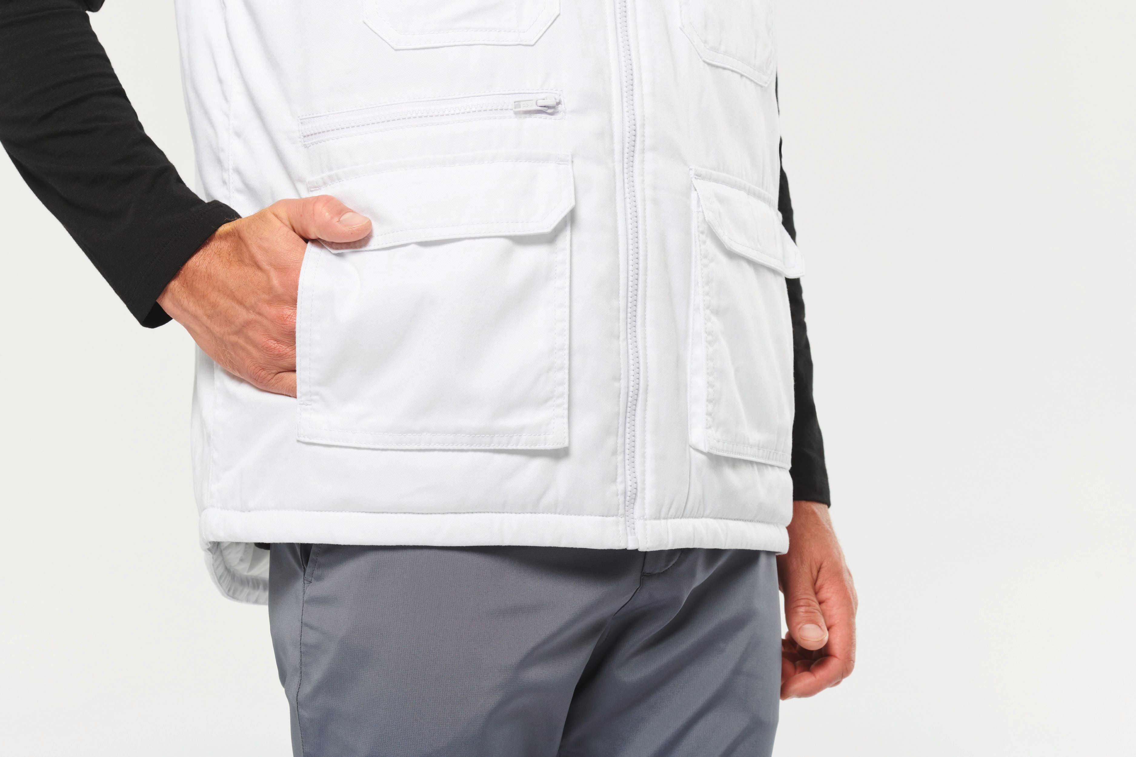 Gilet polycoton multipoches rembourré - Image 42