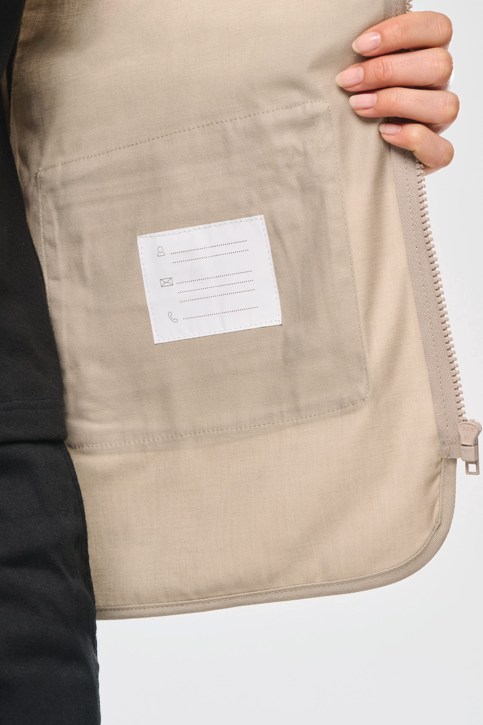 Colete multibolsos poliéster/algodão forrado unissexo