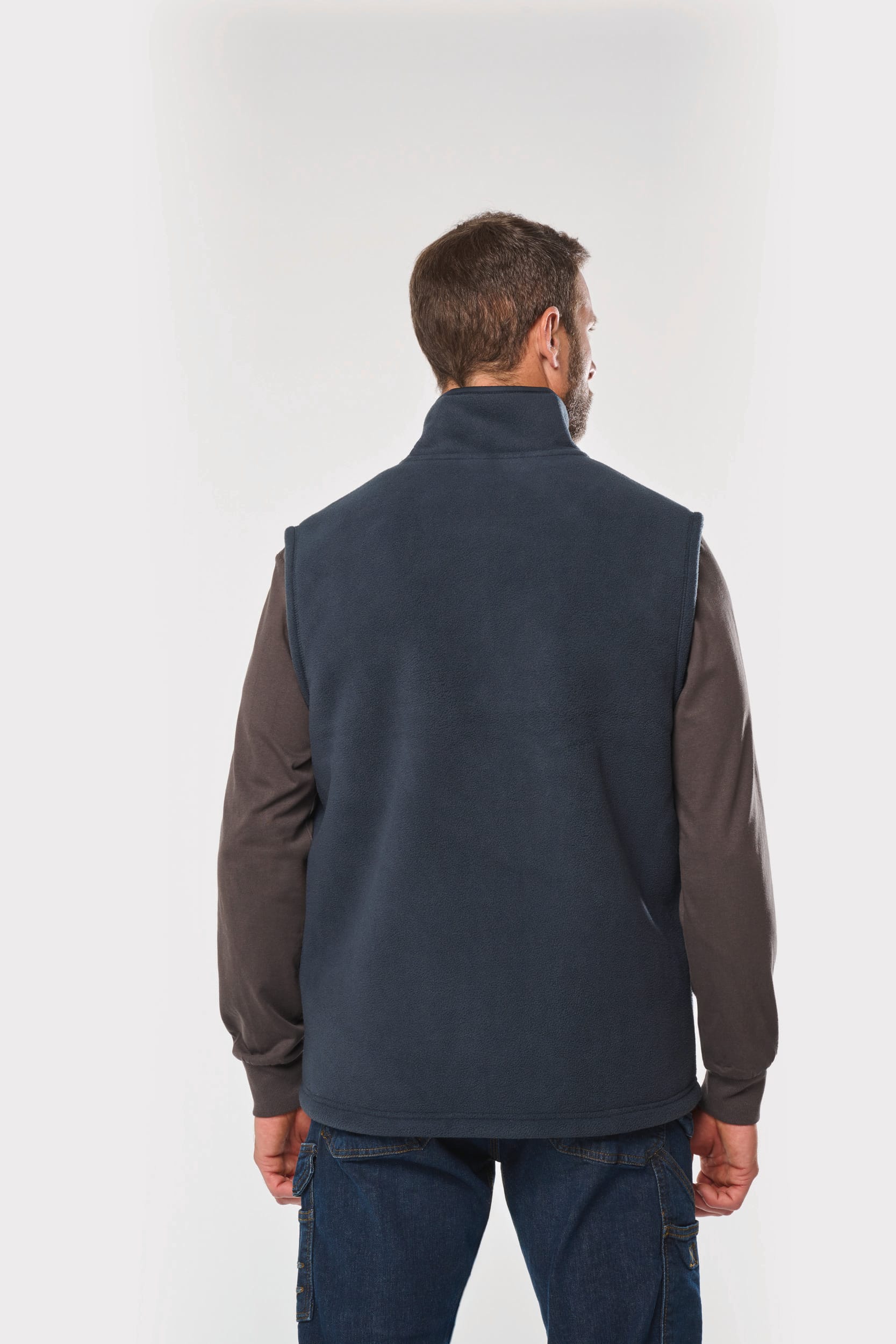 Bodywarmer polaire avec intérieur sherpa unisexe