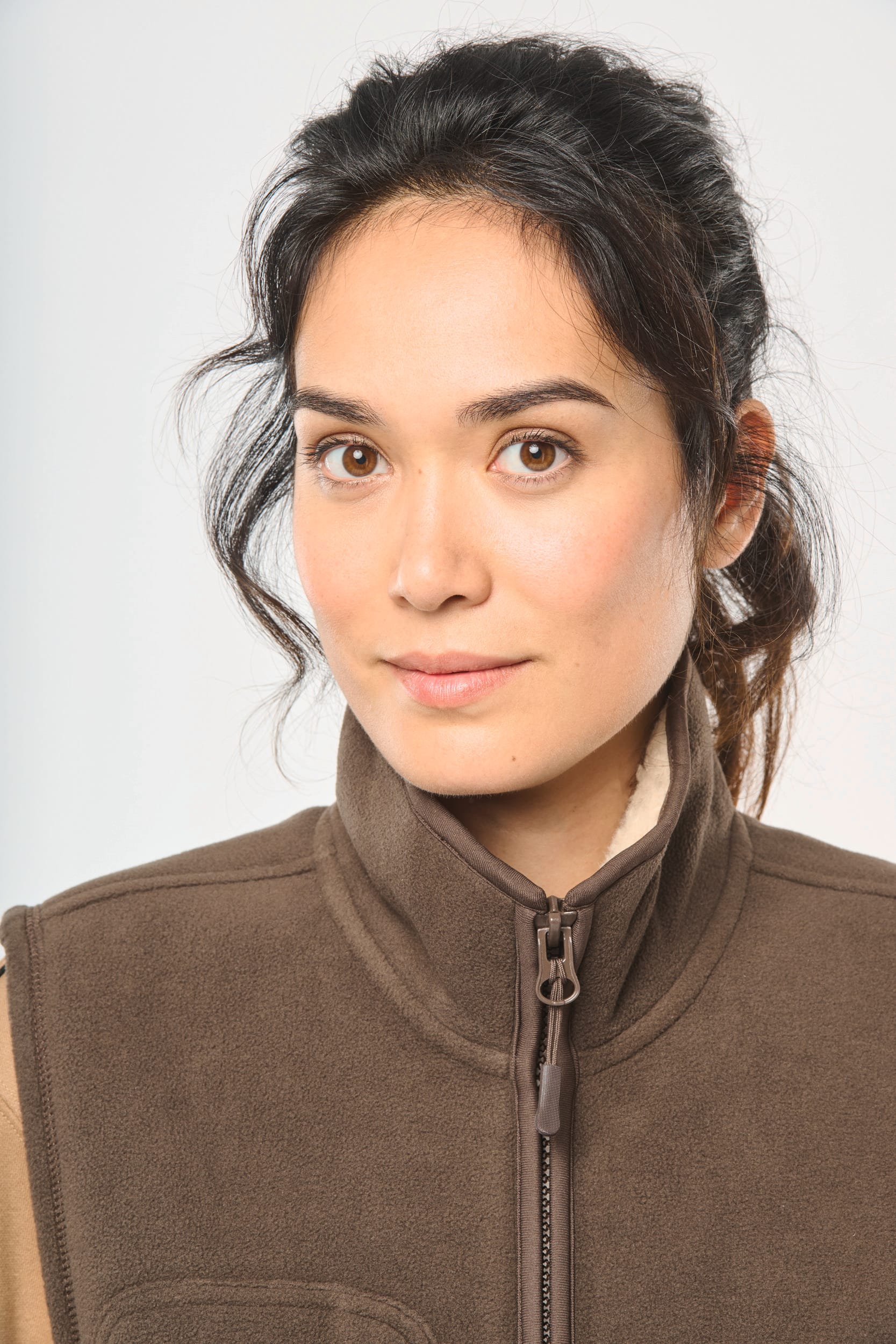 Colete polar com interior em sherpa unissexo