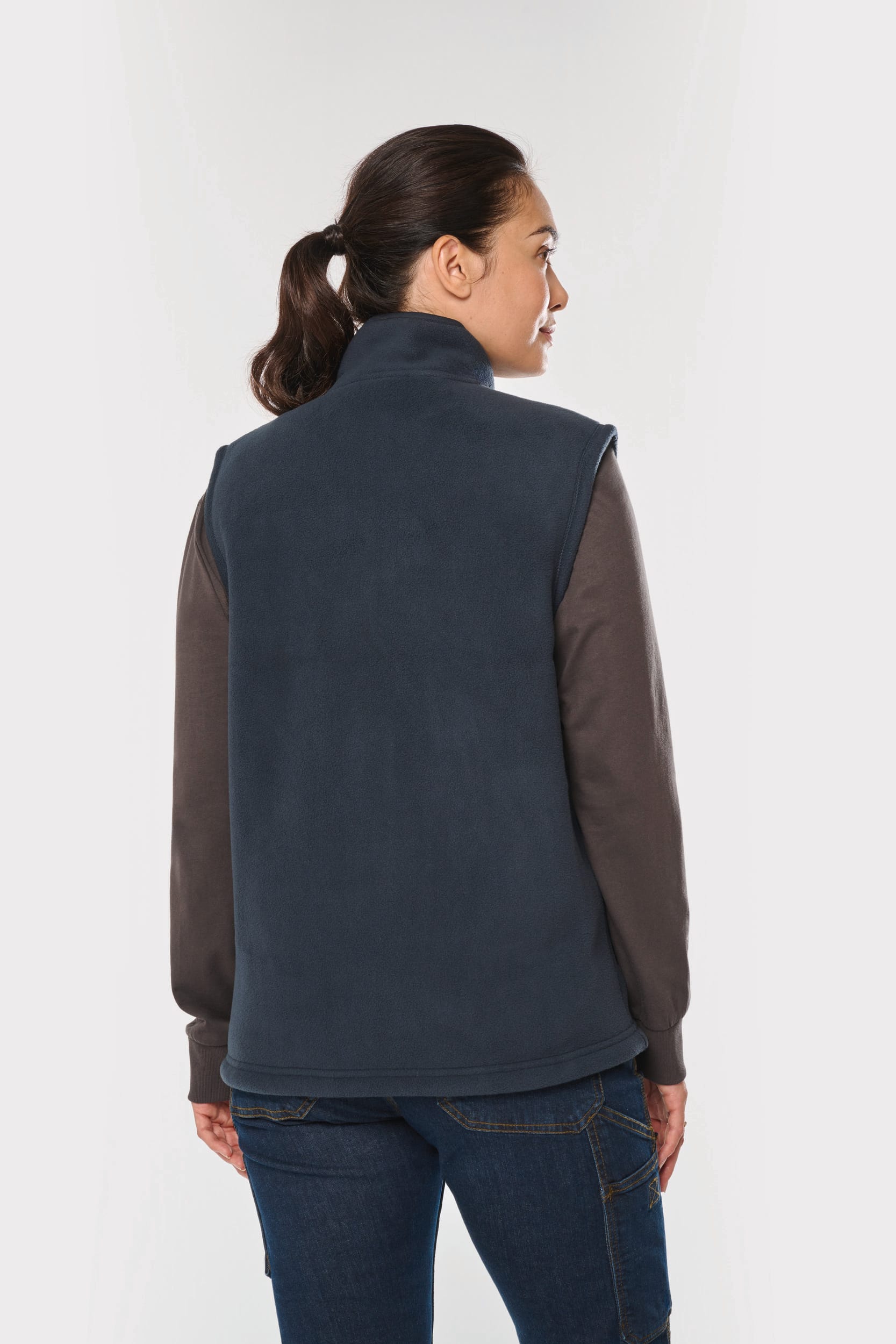Bodywarmer polaire avec intérieur sherpa unisexe