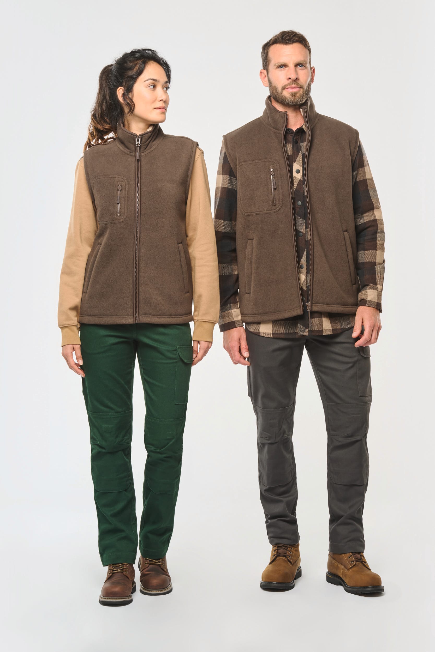 Calças de trabalho multibolsos de homem