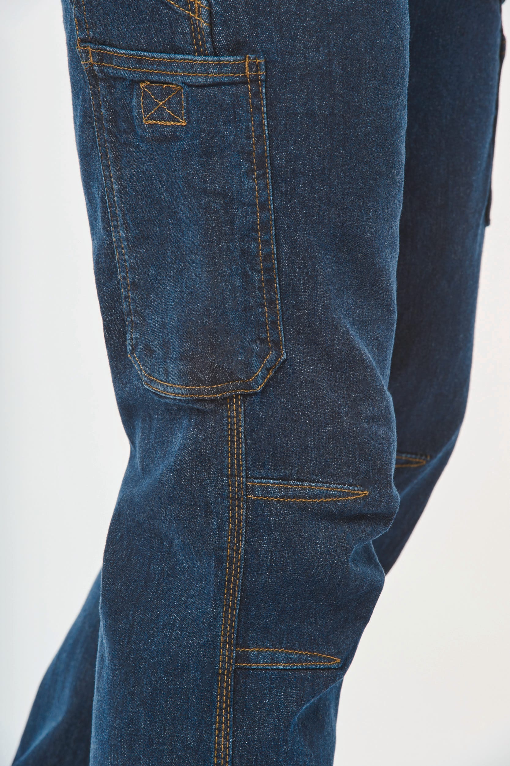 Calças de ganga multibosos de homem