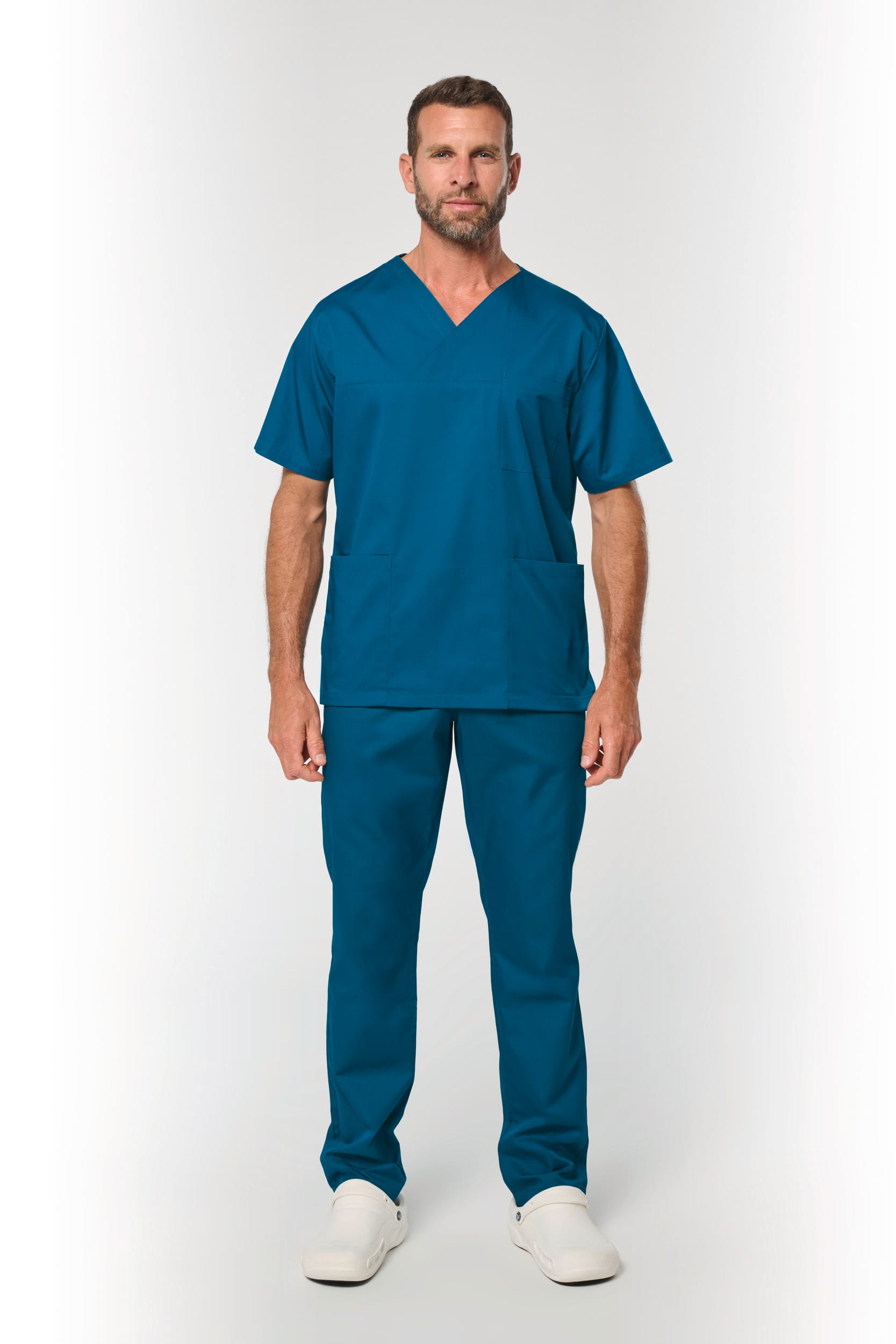 Calças poliéster/algodão de homem