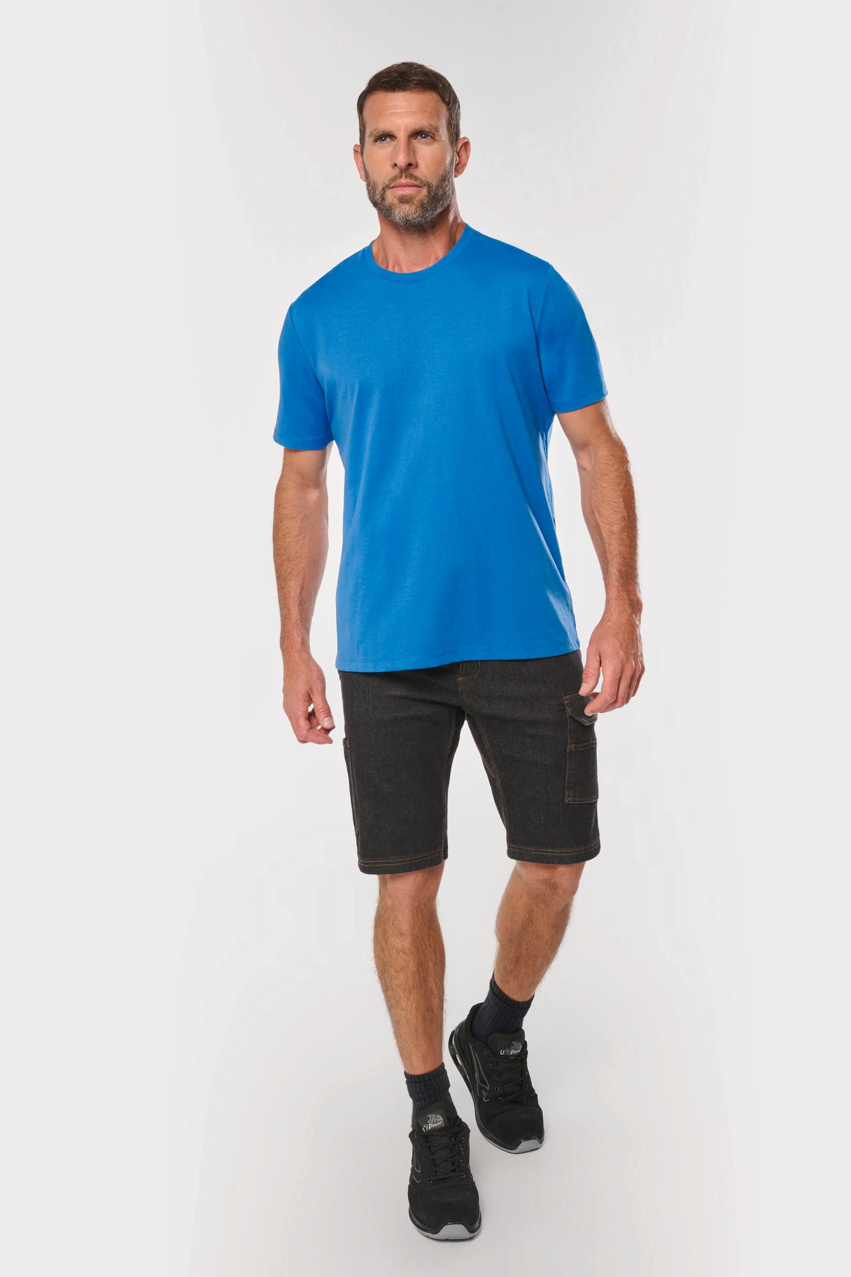 Bermuda denim multipoches homme