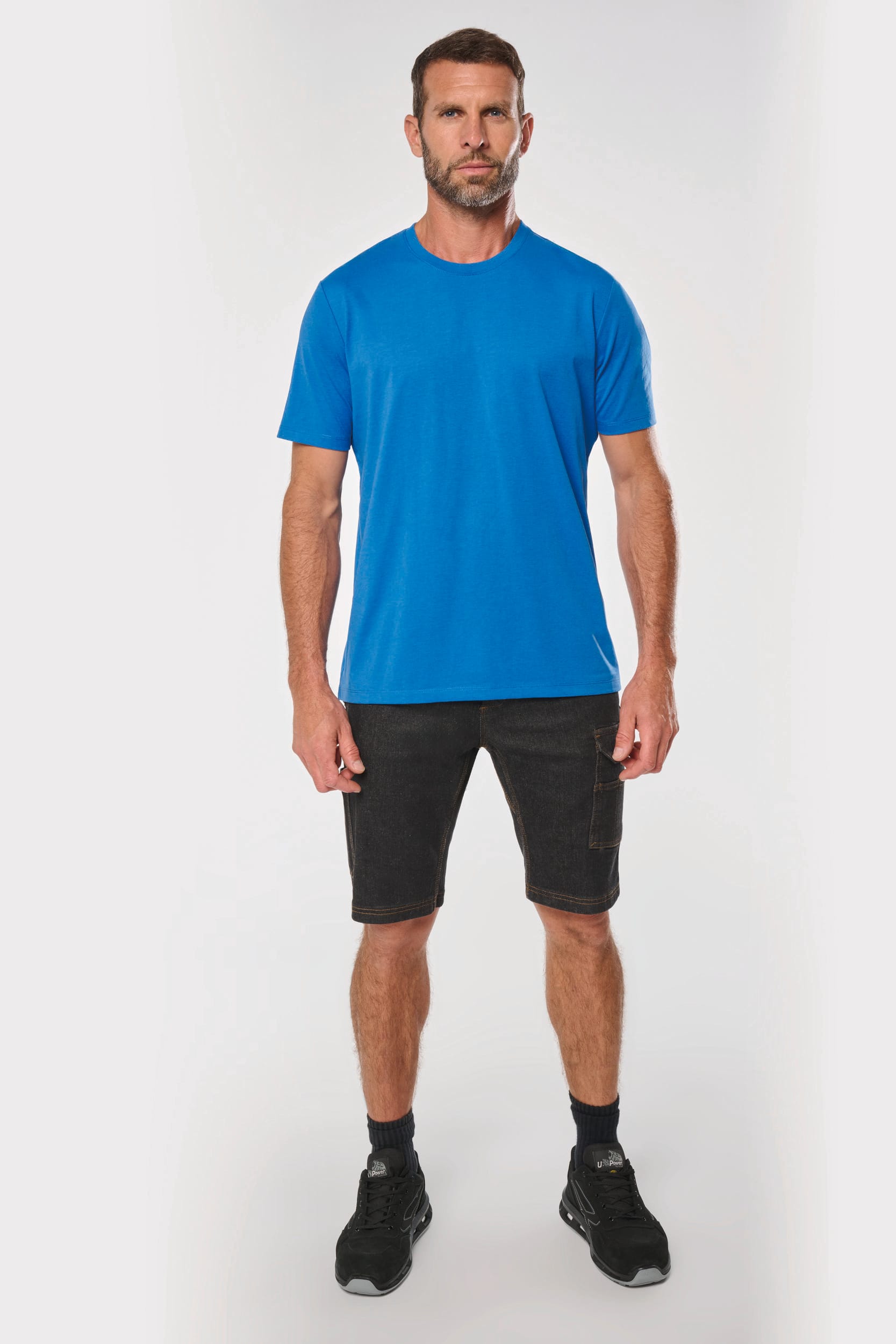 Bermuda denim multipoches homme