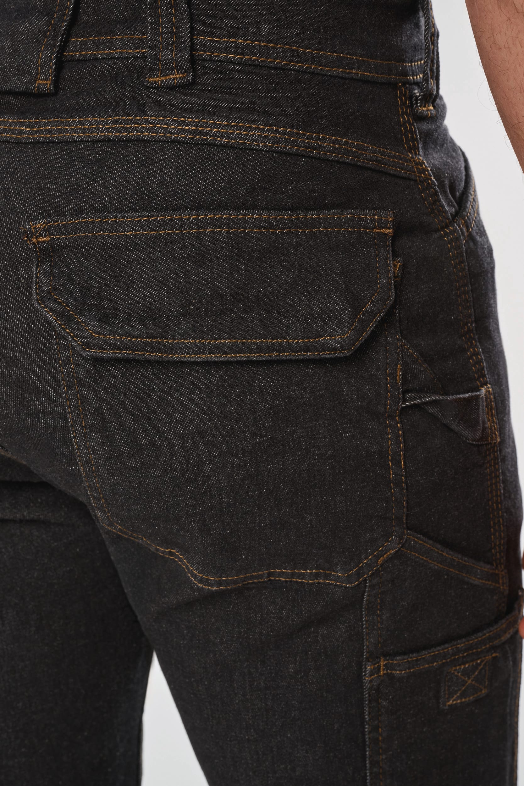 Bermuda denim multipoches homme
