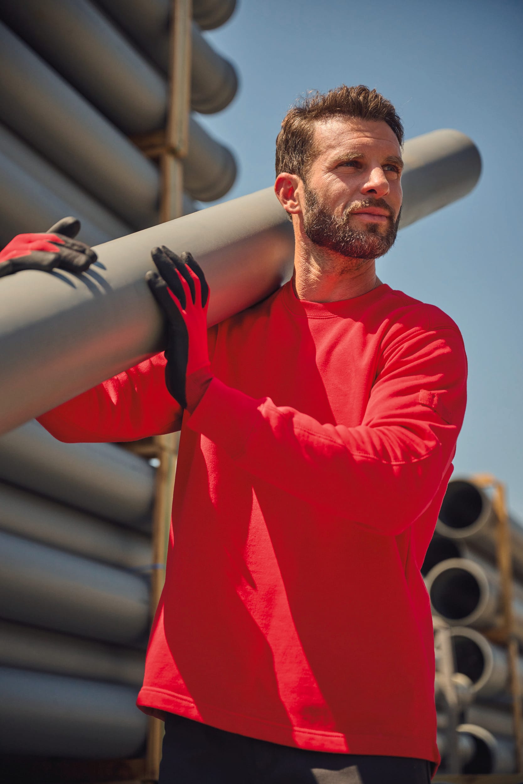 Calças de trabalho multibolsos de homem