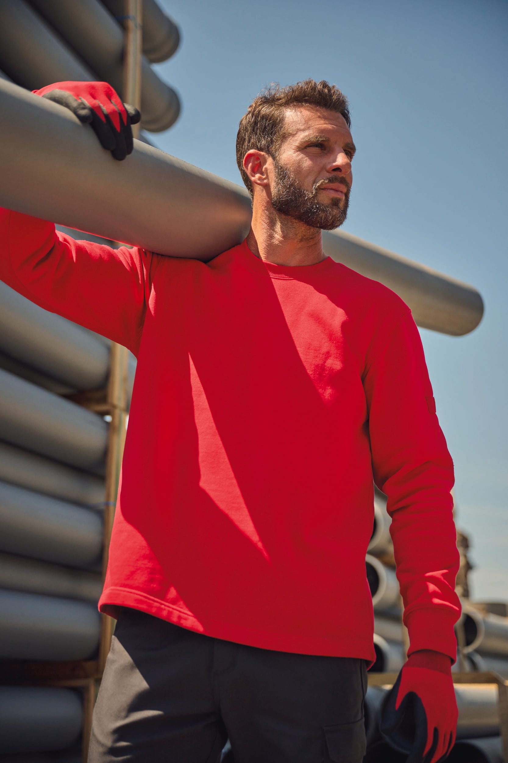 Calças de trabalho multibolsos de homem