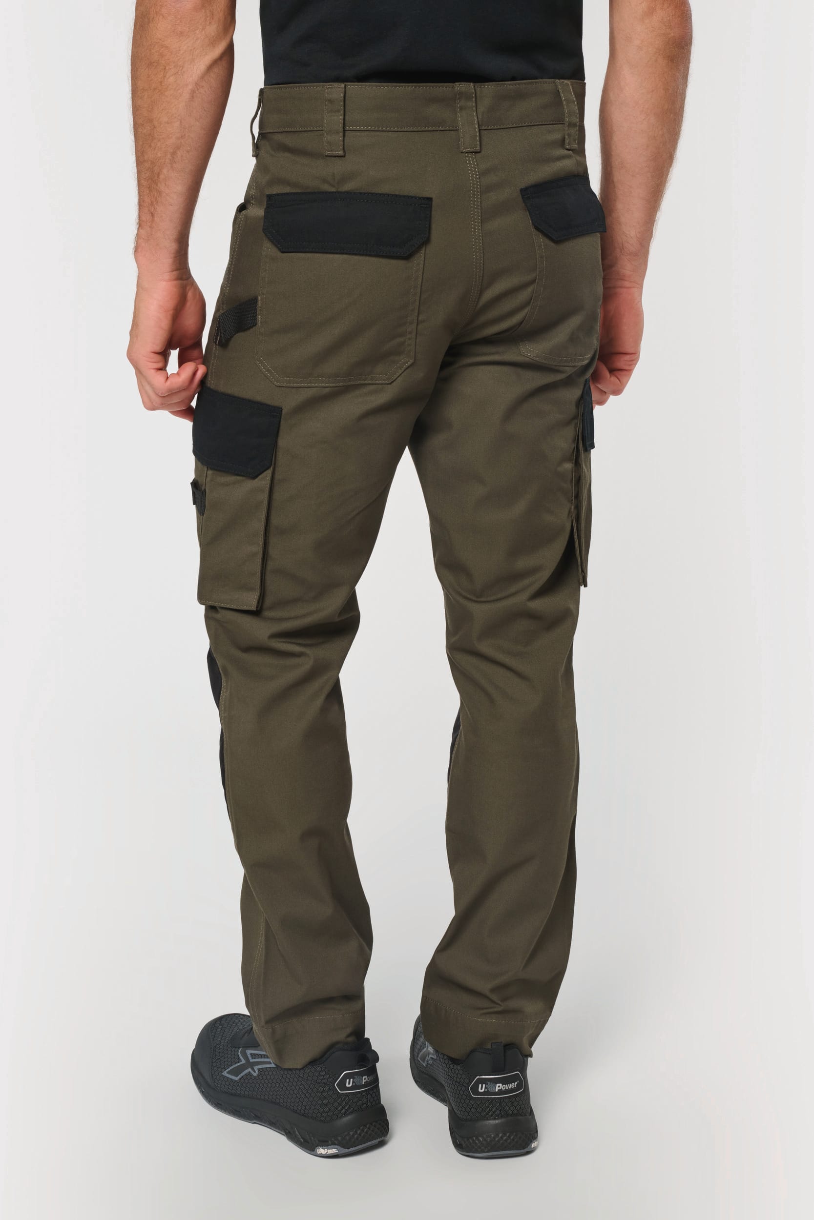 Calças de trabalho bicolores de homem