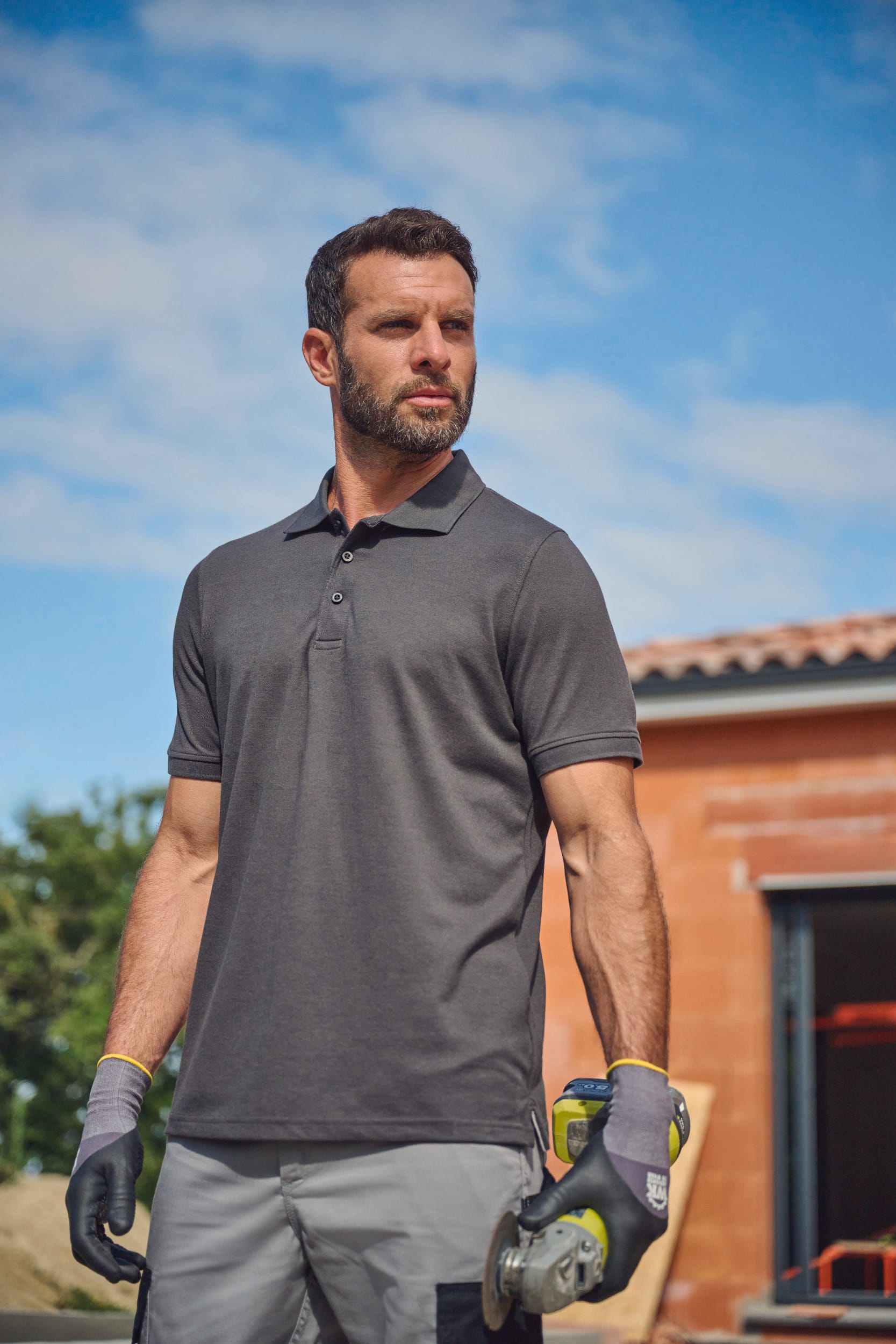 Pantalon de travail bicolore homme