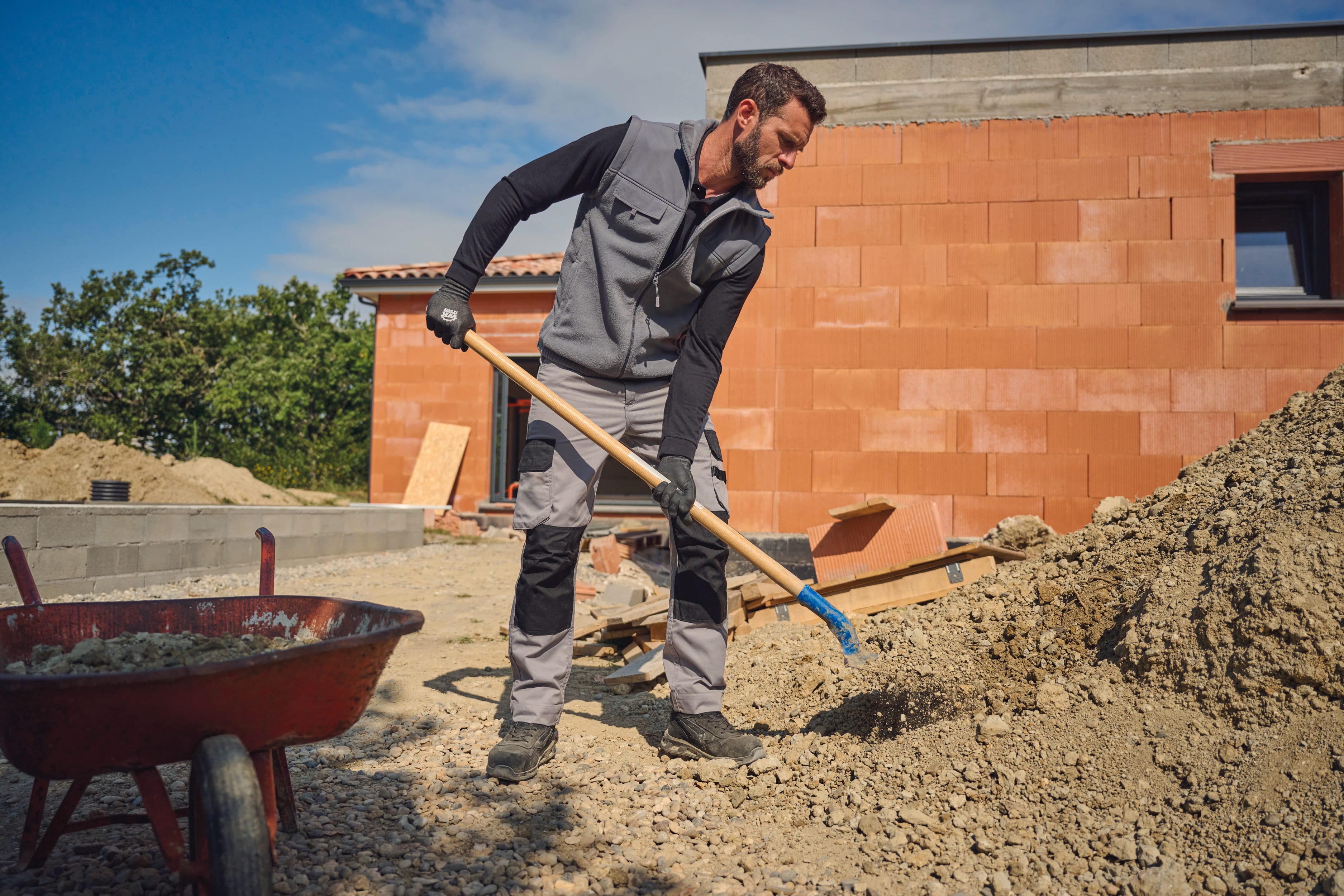 Pantalon de travail bicolore homme