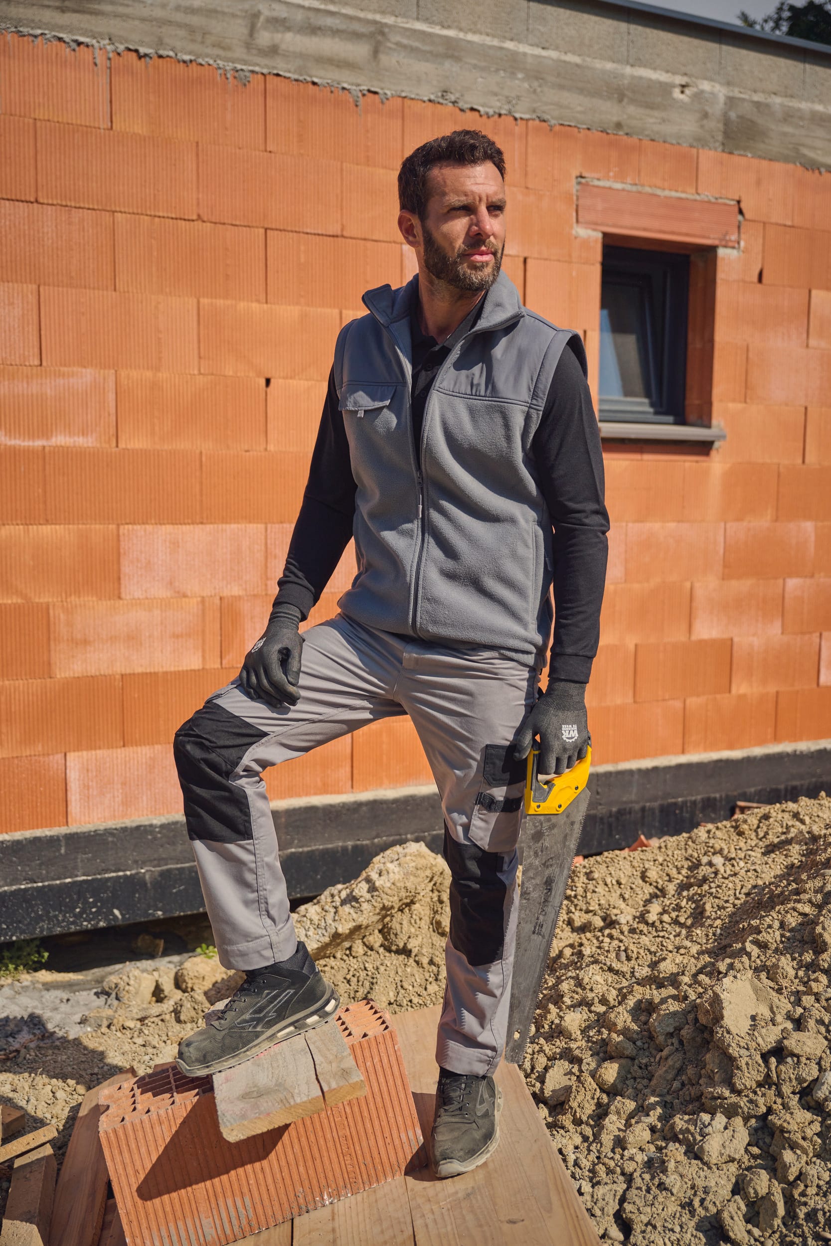 Pantalon de travail bicolore homme