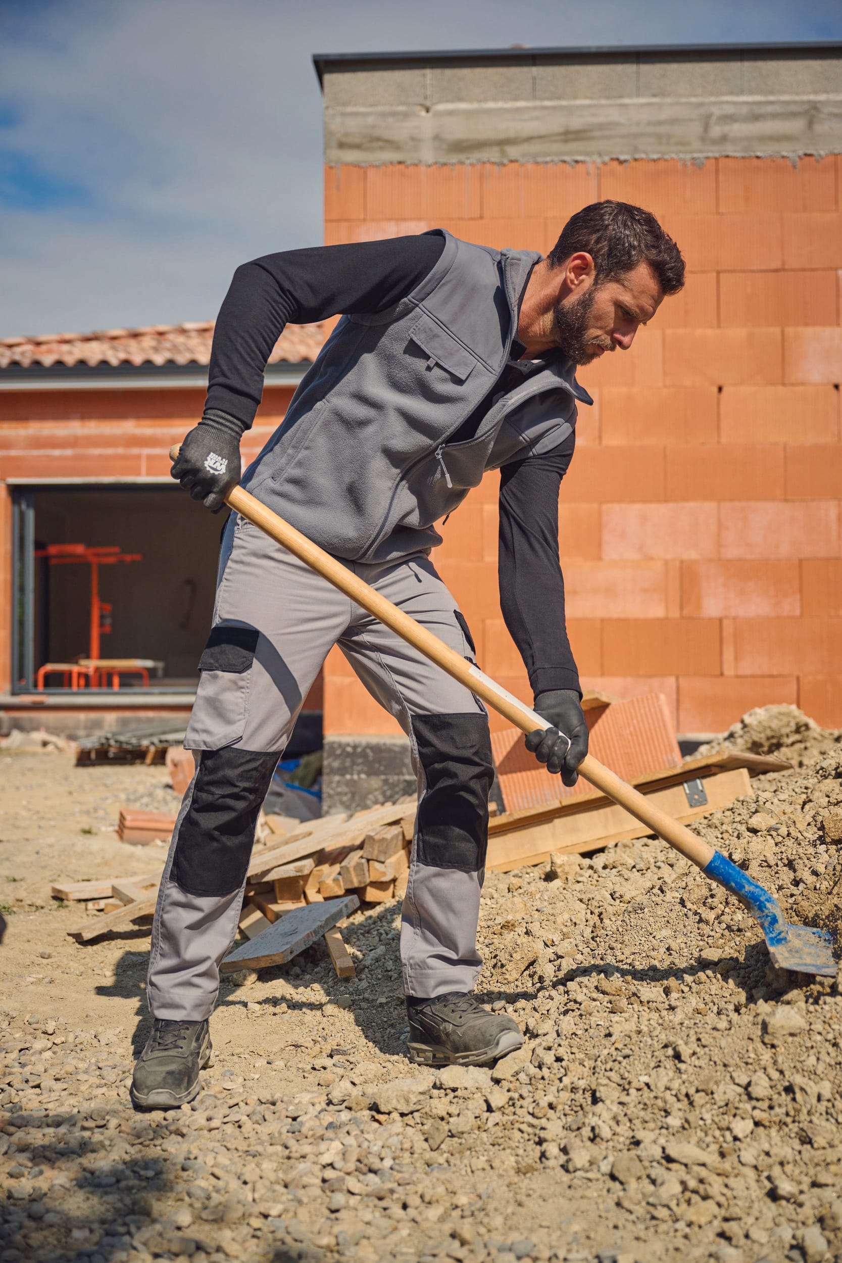 Pantalon de travail bicolore homme