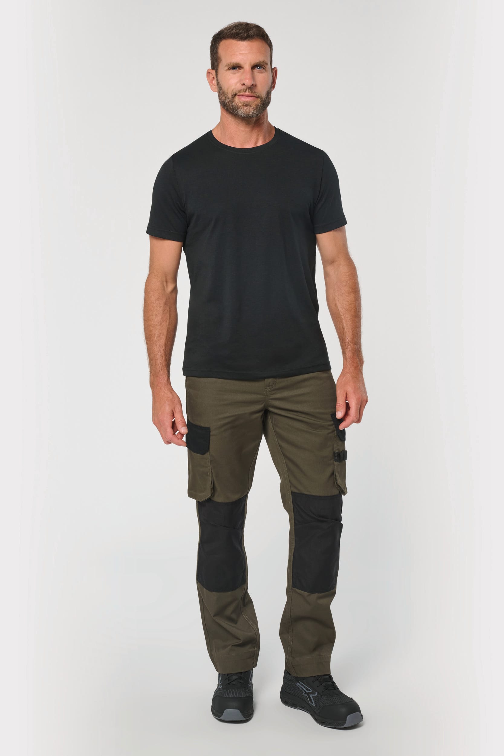 Calças de trabalho bicolores de homem