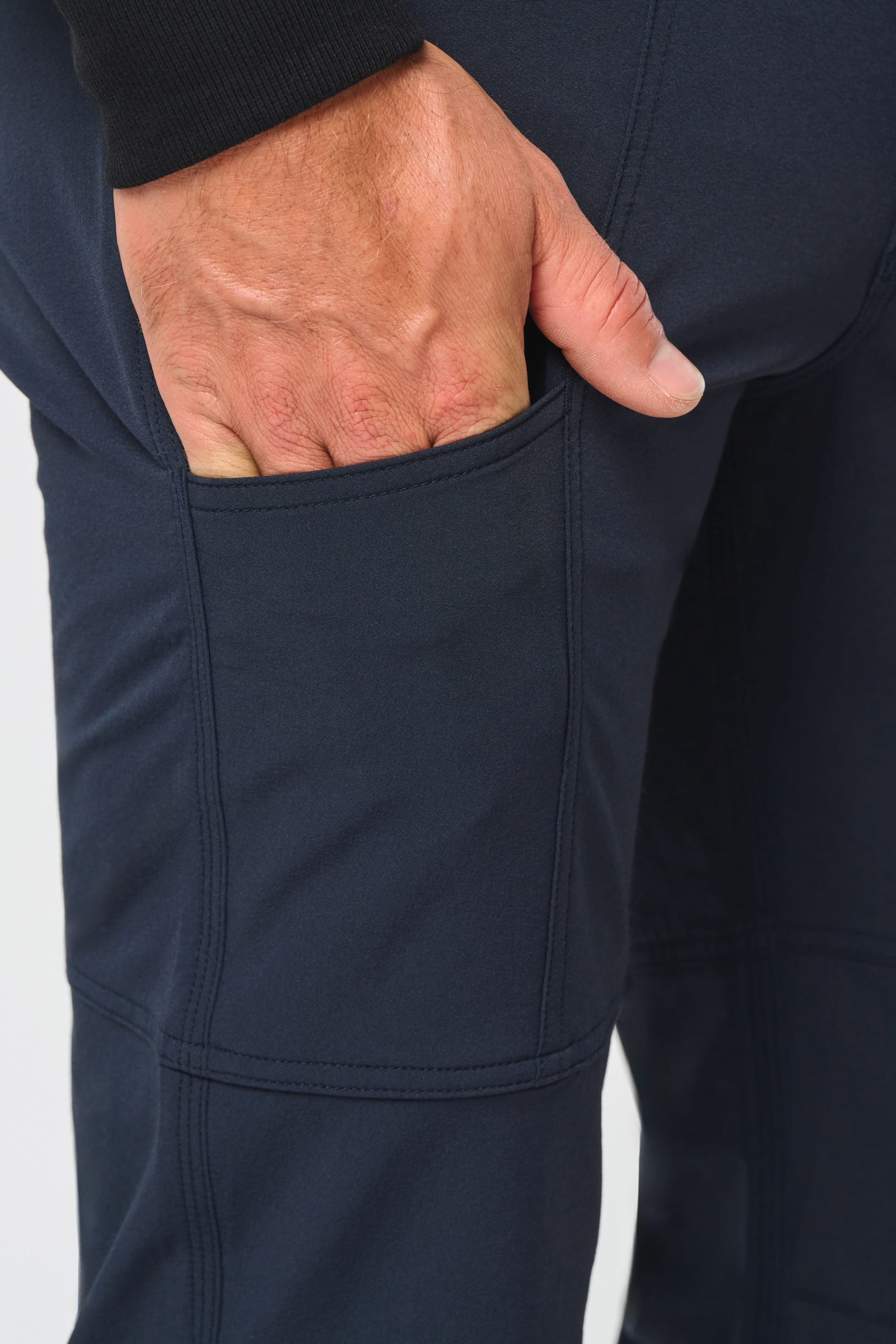 Calças stretch recicladas de homem