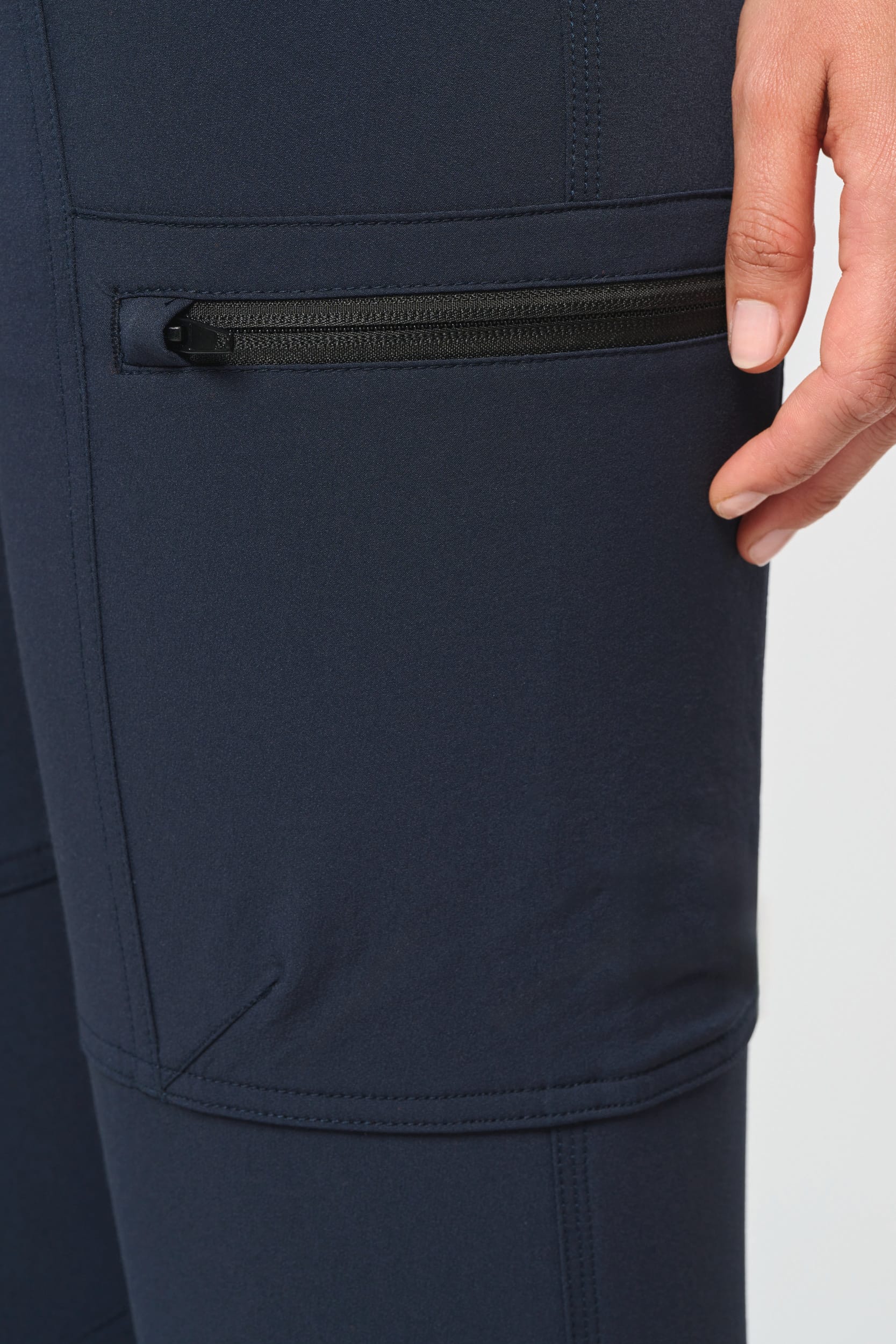 Calças stretch recicladas de senhora