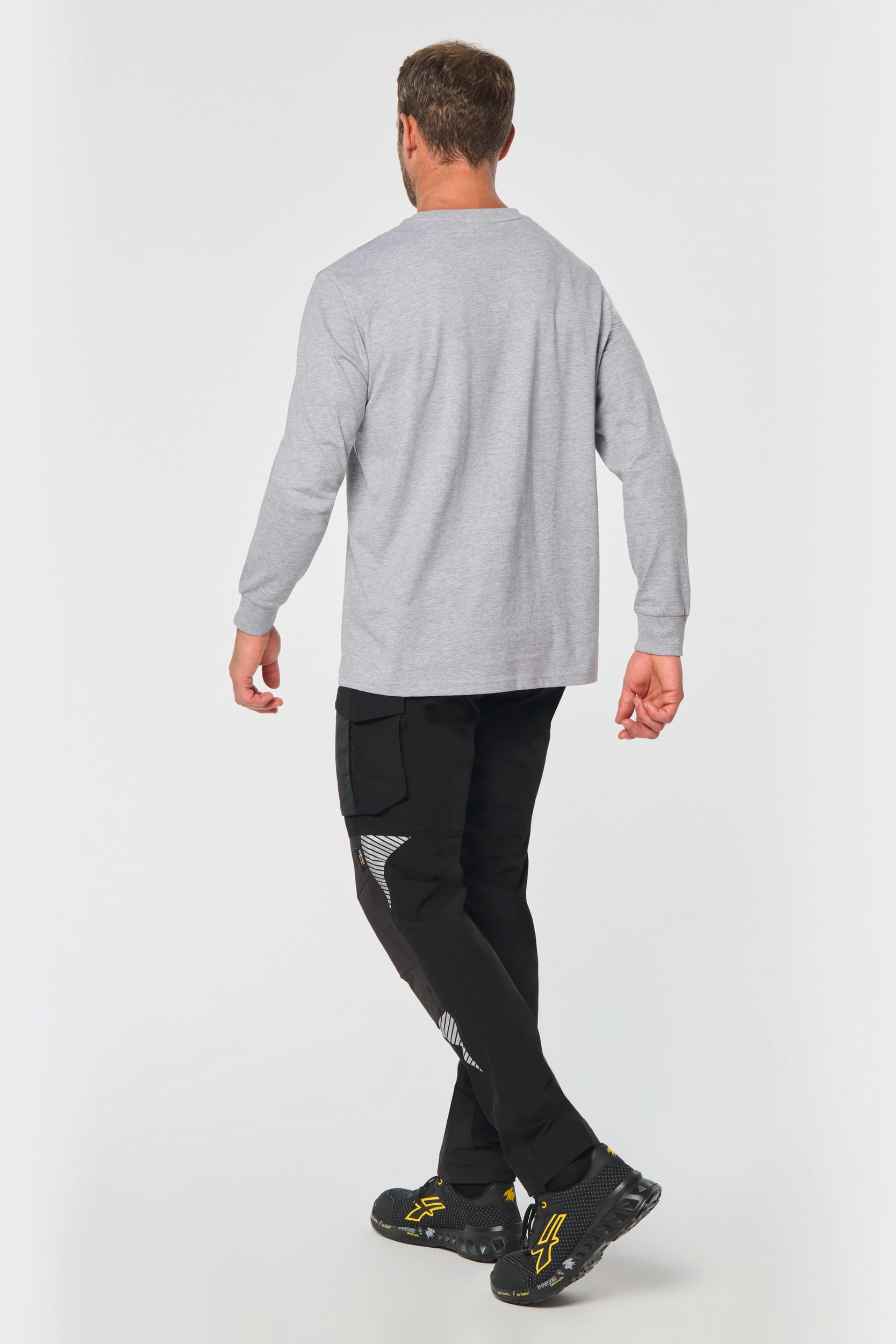 Calças stretch leves recicladas multibolsos unissexo