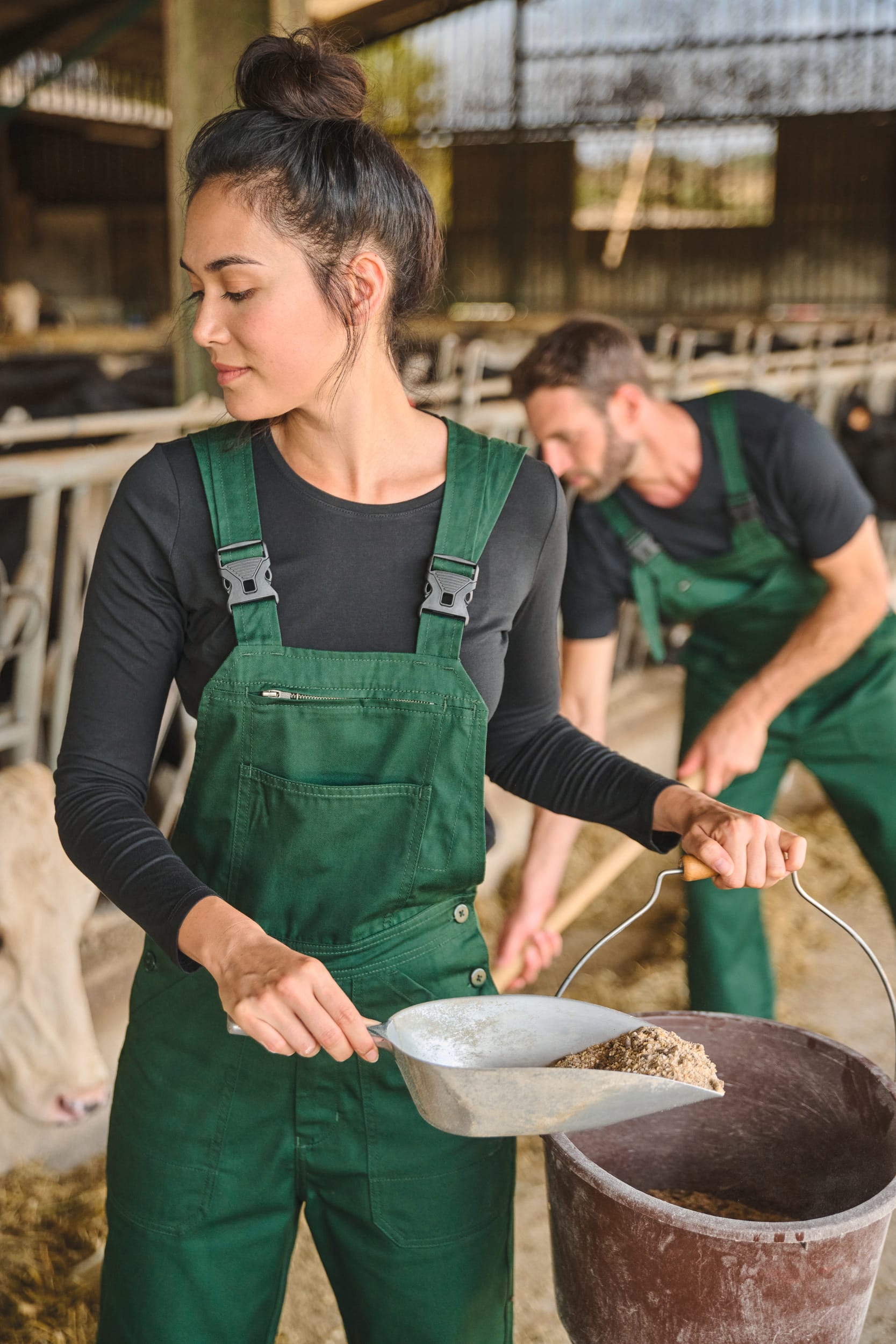 Jardineiras de trabalho unissexo