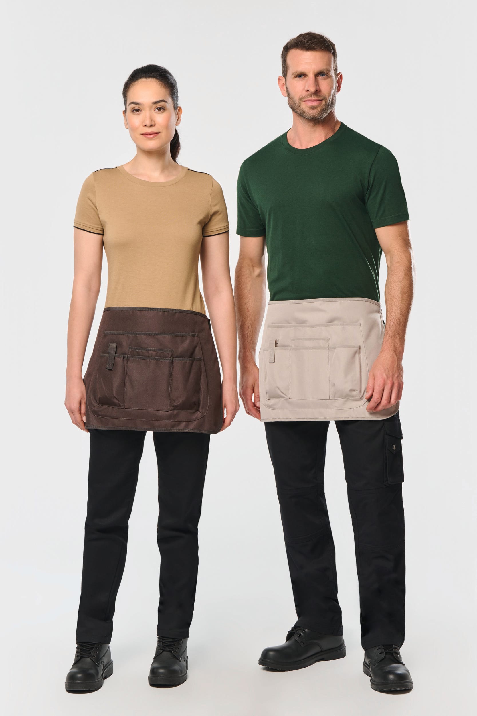 Tablier court de jardinage écoresponsable unisexe - Image 1