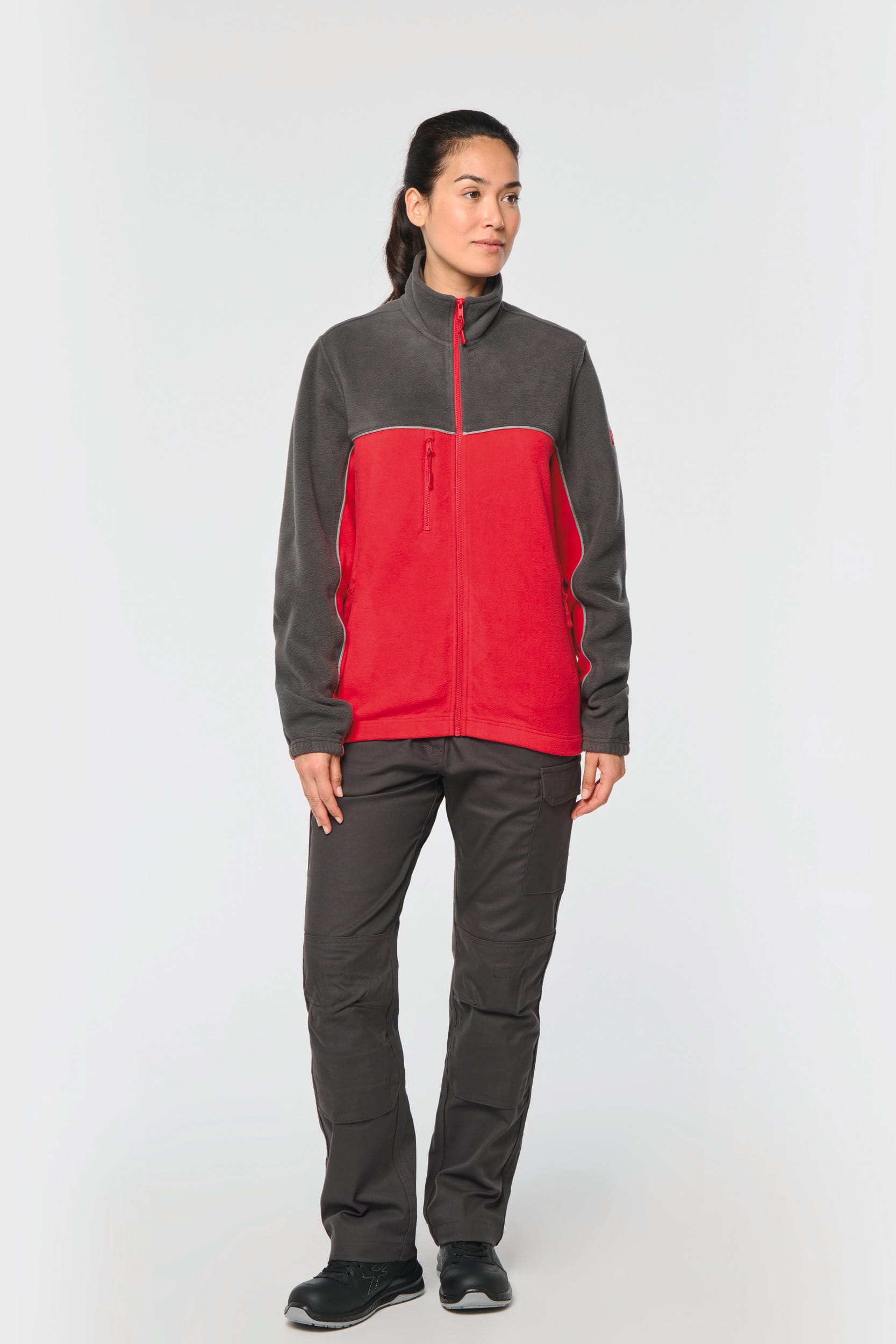 Casaco polar bicolor eco-responsável unissexo