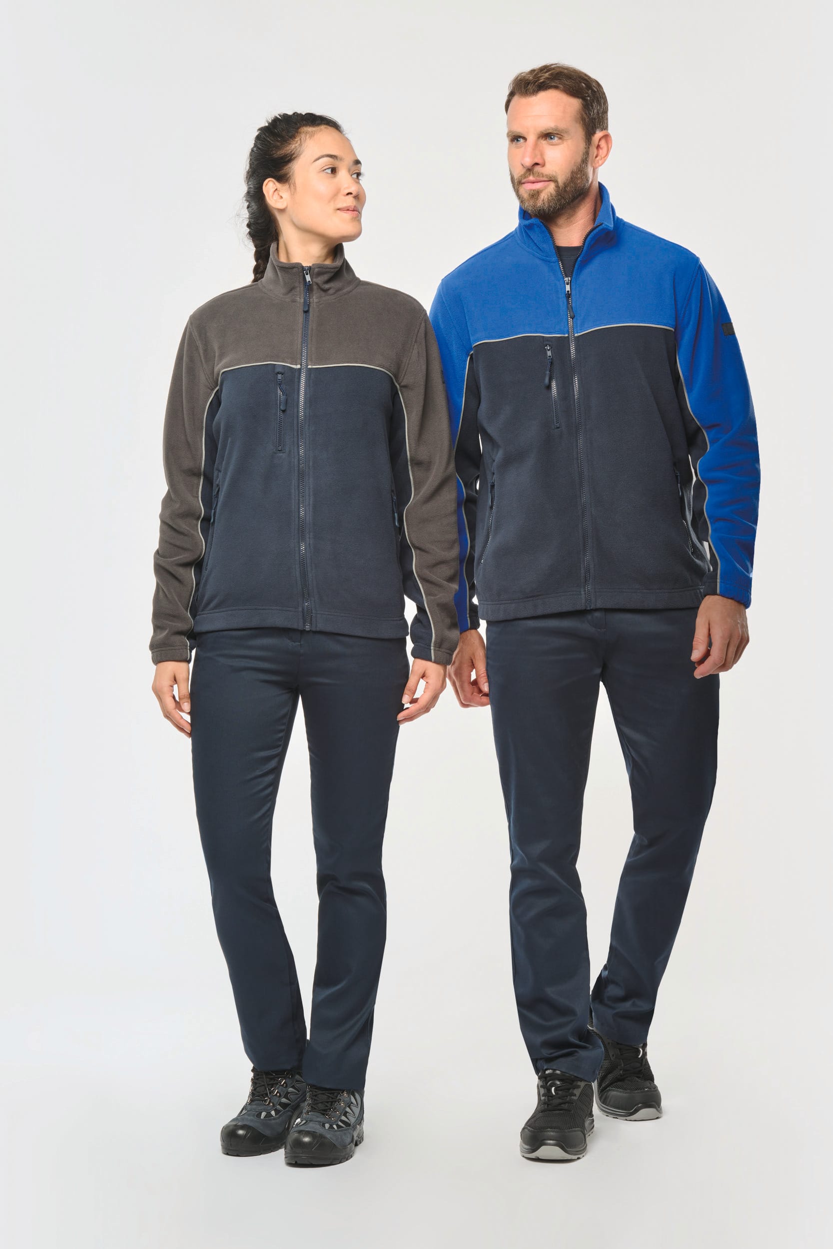 Veste bicolore femme sale