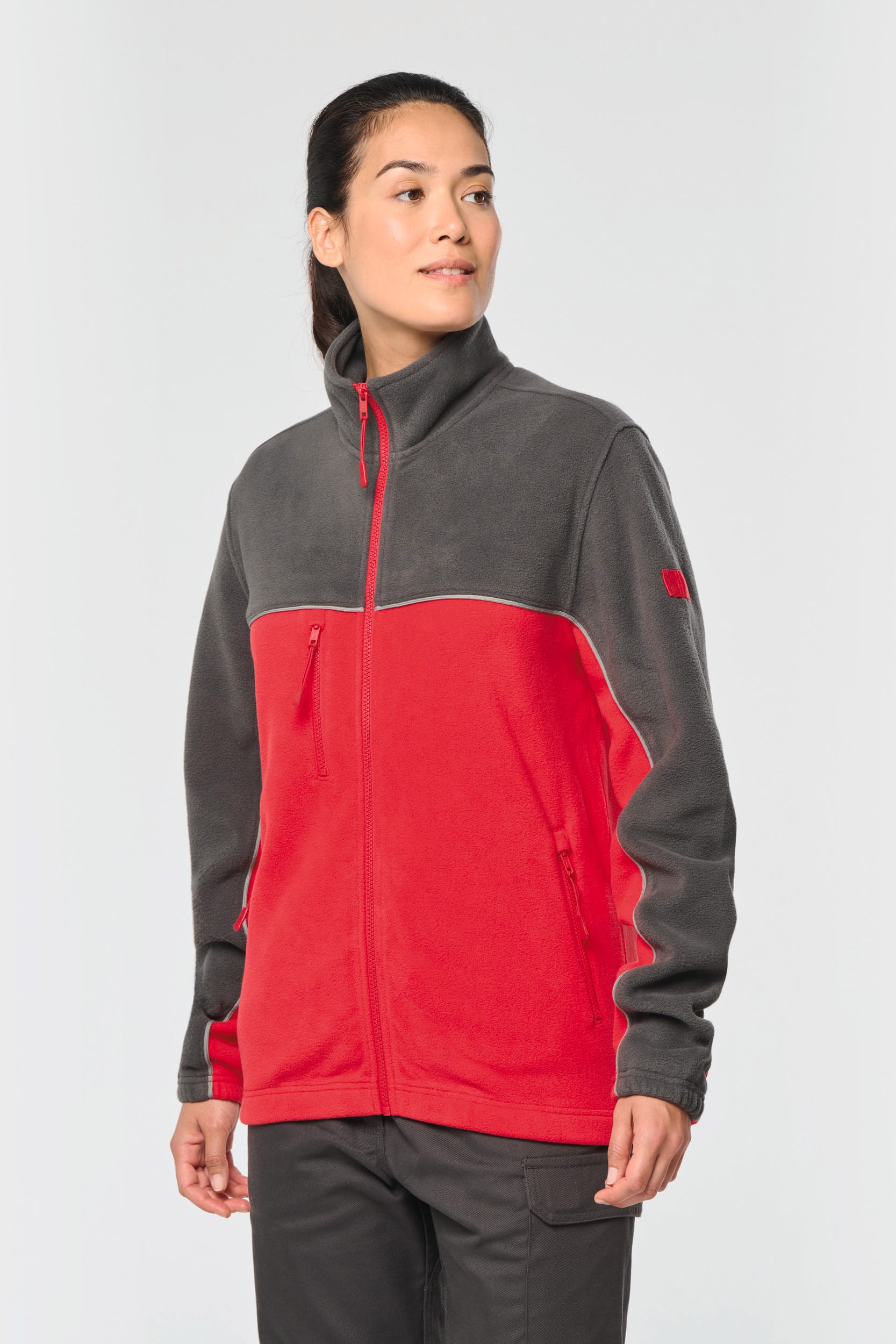 Veste micropolaire bicolore écoresponsable unisexe
